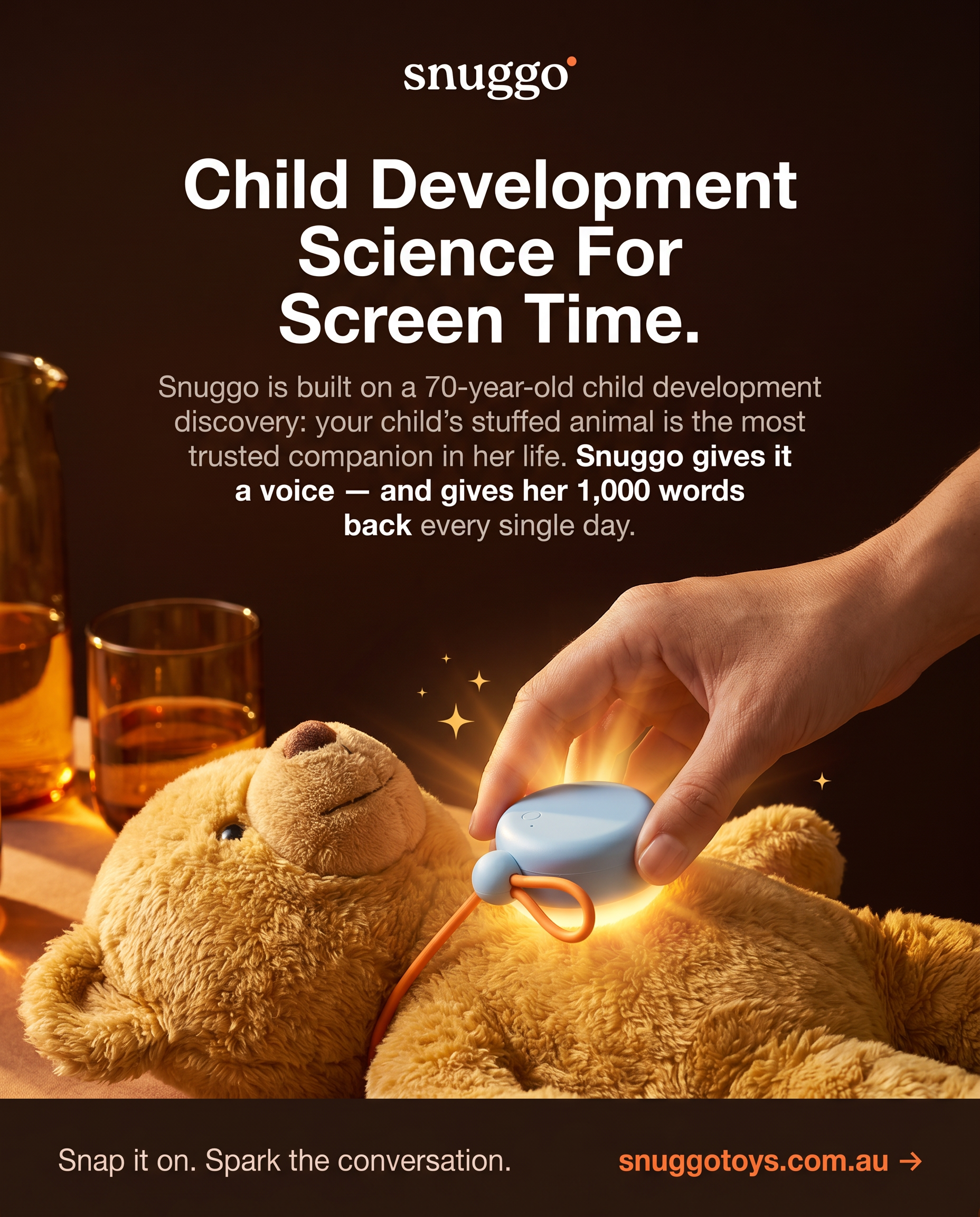 Sarah Mitchell Facebook ad: Science-Backed Screen-Free Play