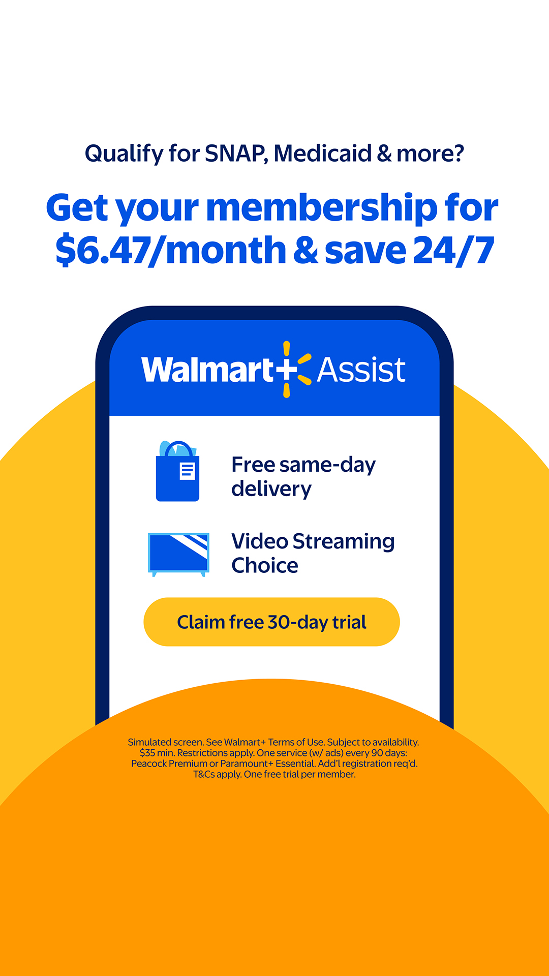 Walmart Facebook ad