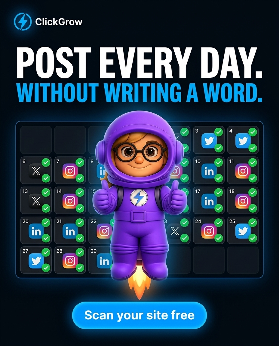 ClickGrow AI Facebook ad