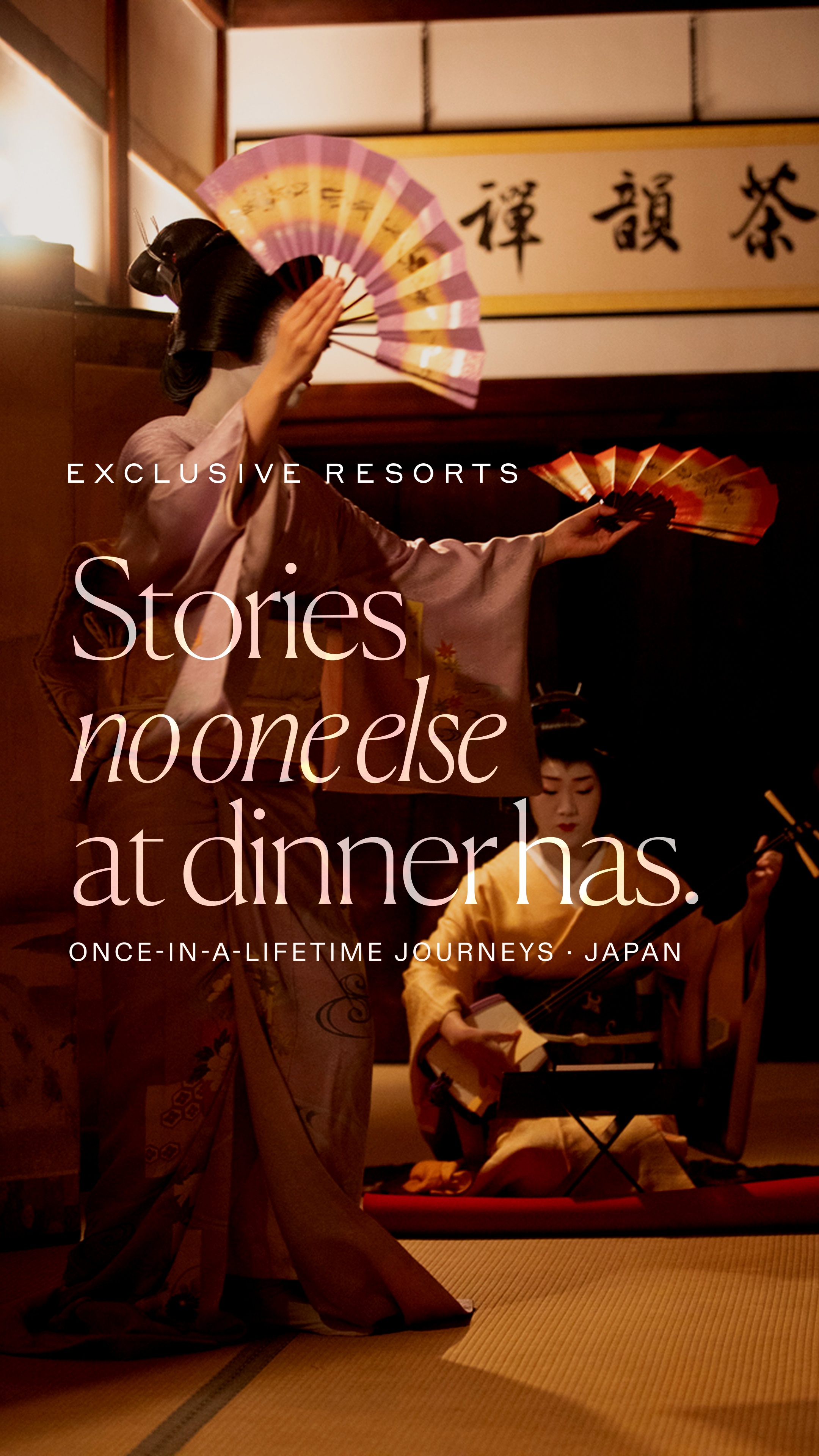 Exclusive Resorts Facebook ad: The Stories They Tell for a Lifetime