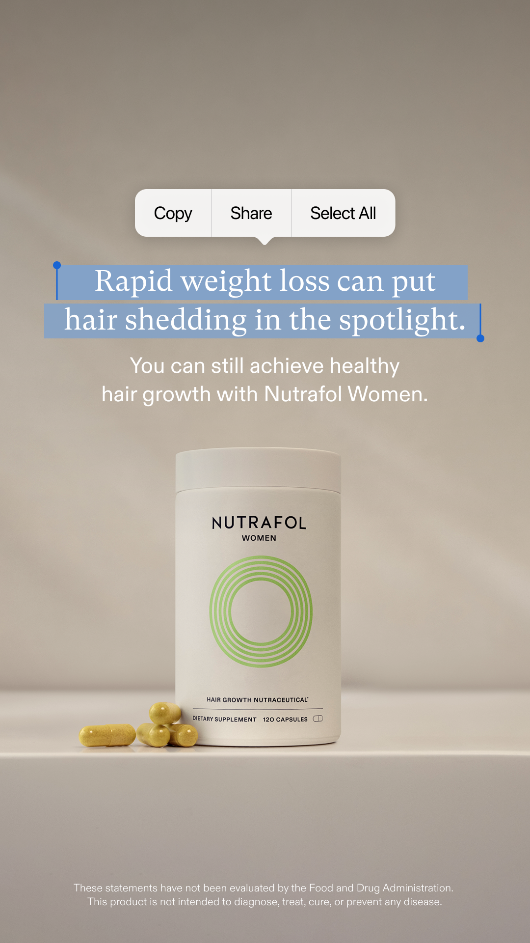 Nutrafol Facebook ad
