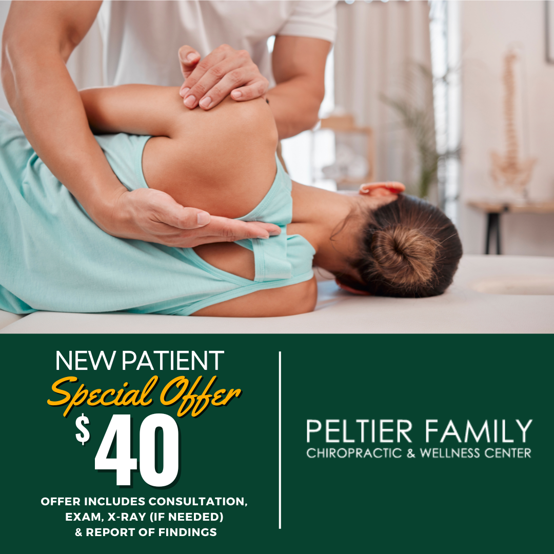 Peltier Family Chiropractic & Wellness Center Facebook ad: $40 New Patient Special!
