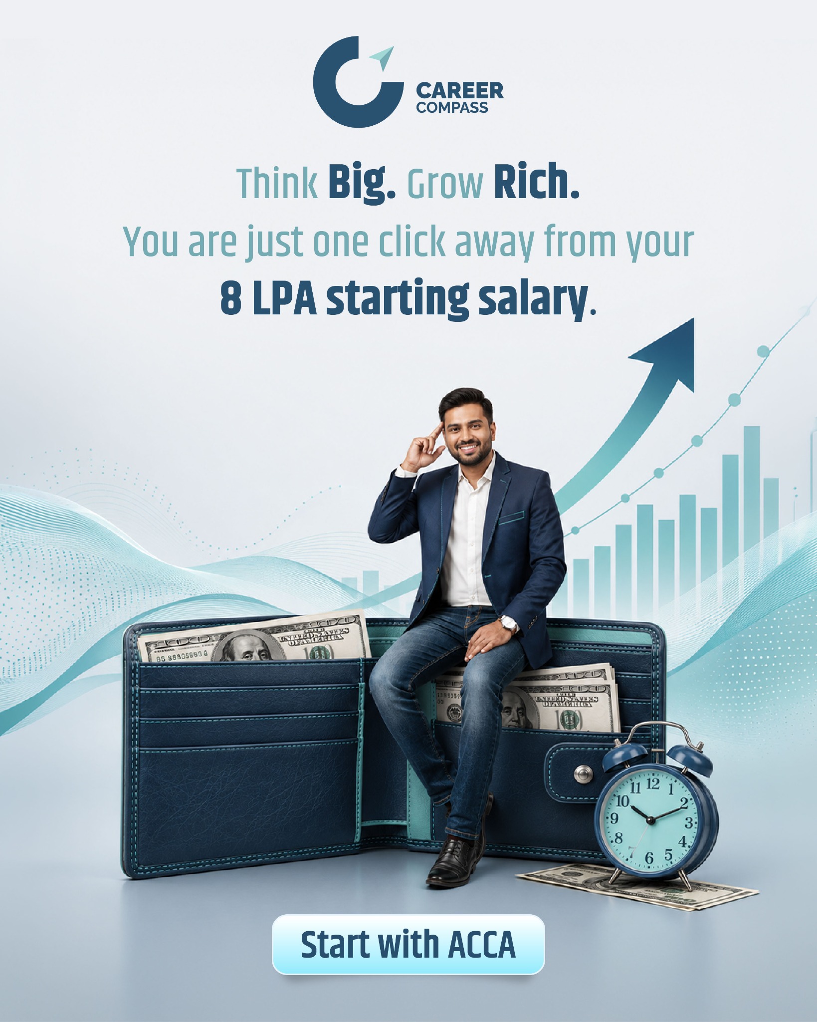 Career Compass Facebook ad: Learn ACCA with us