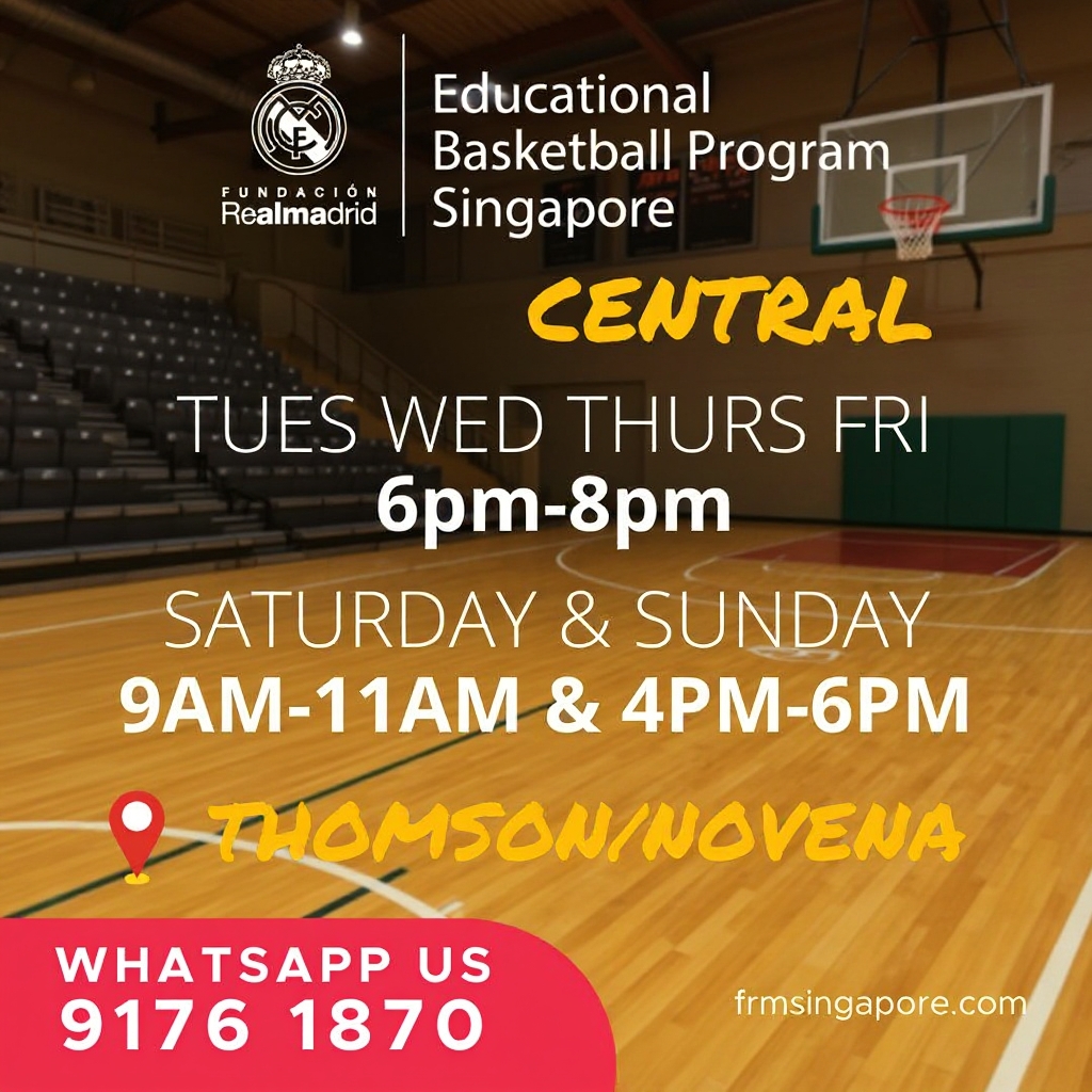 Real Madrid Foundation Basketball School Singapore Facebook ad