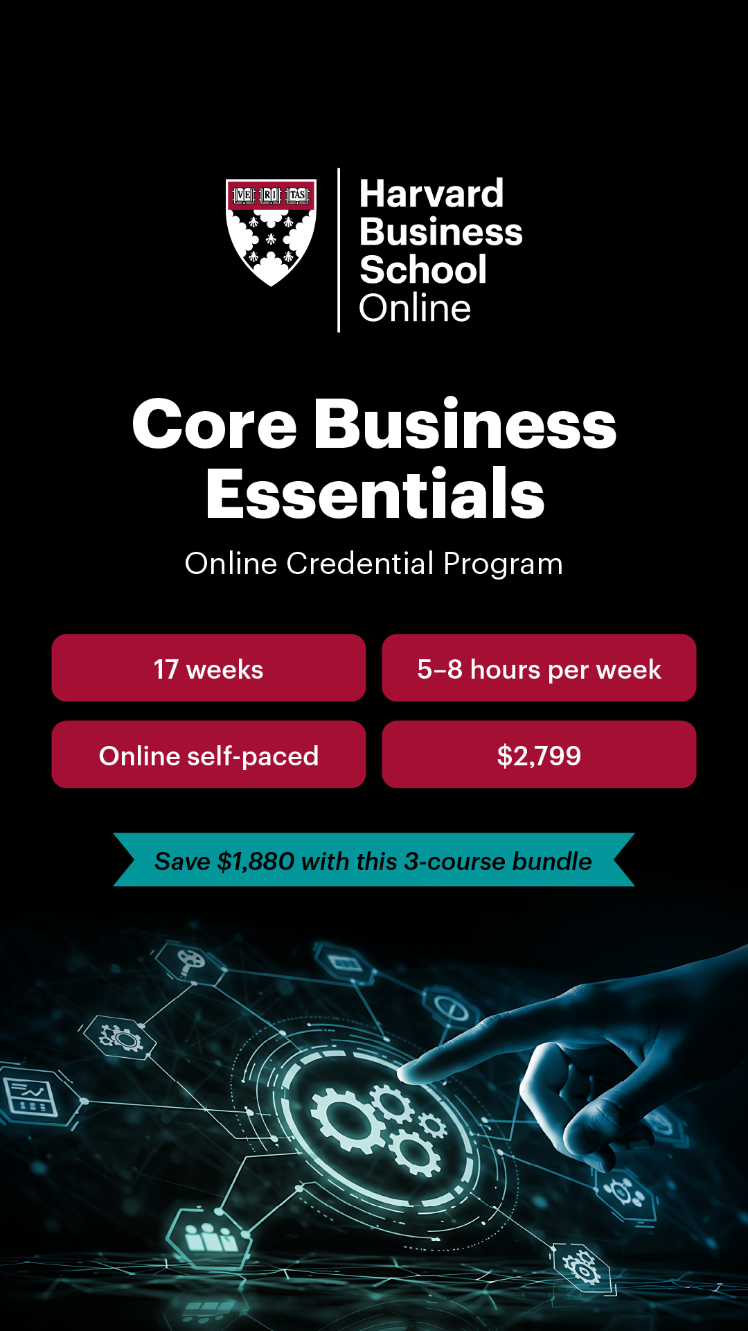 Harvard Business School Online Facebook ad