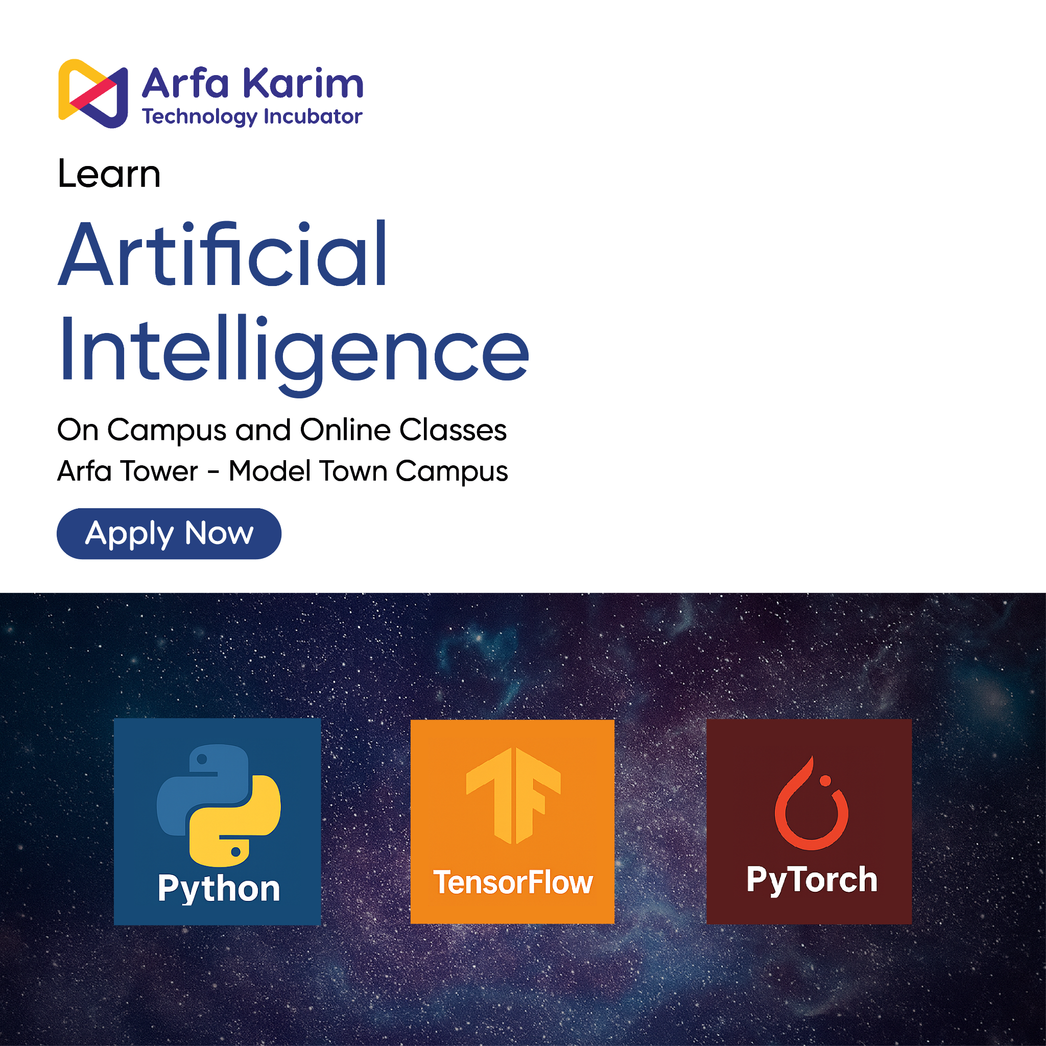 Arfa Karim Technology Incubator Facebook ad