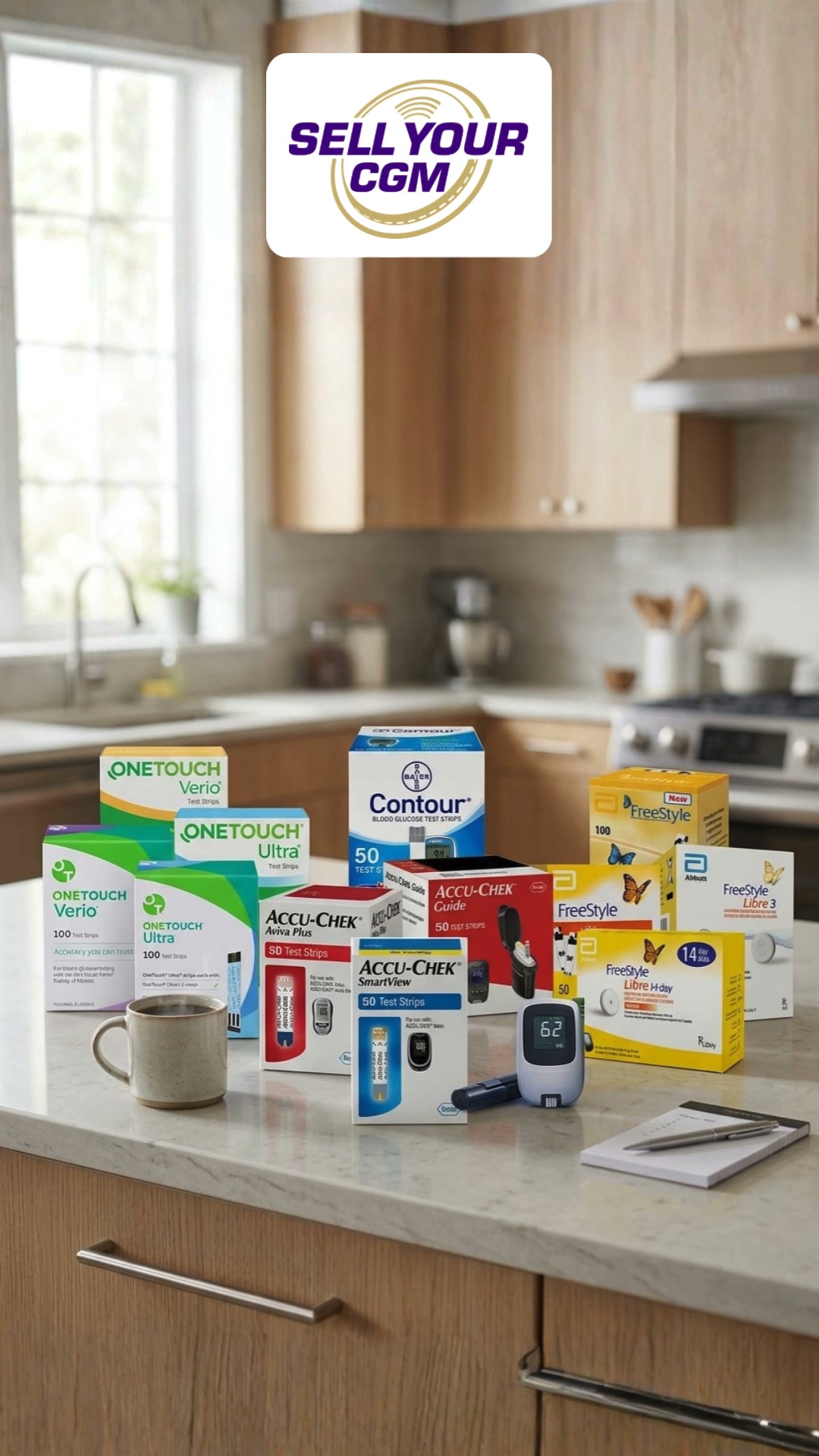 Sell Your CGM Facebook ad: Sell Your Unused CGM Supplies