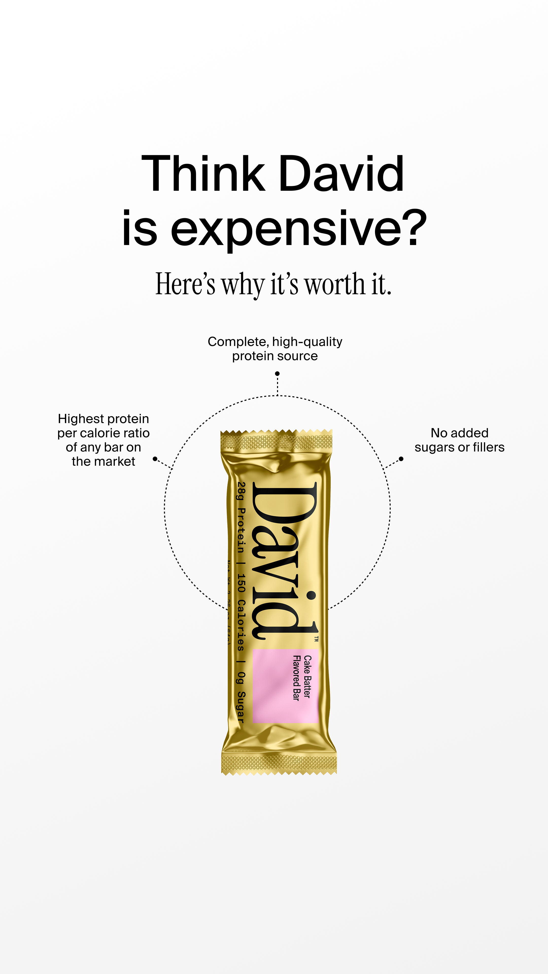 David Protein Facebook ad