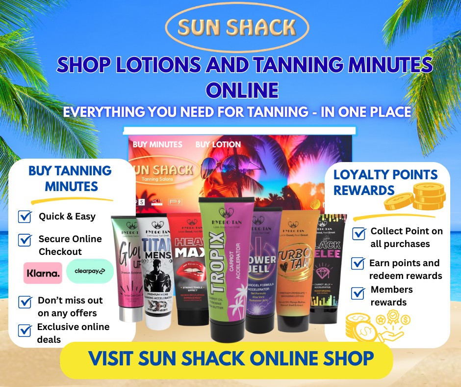 Sunshack Hamilton Facebook ad: Sun Shack Tanning Salon Scotland