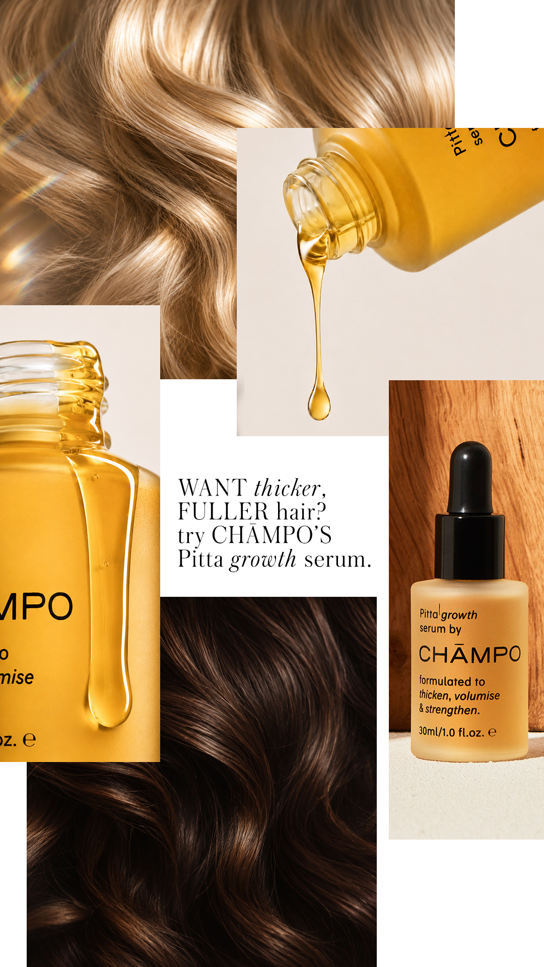 Chāmpo Haircare Facebook ad