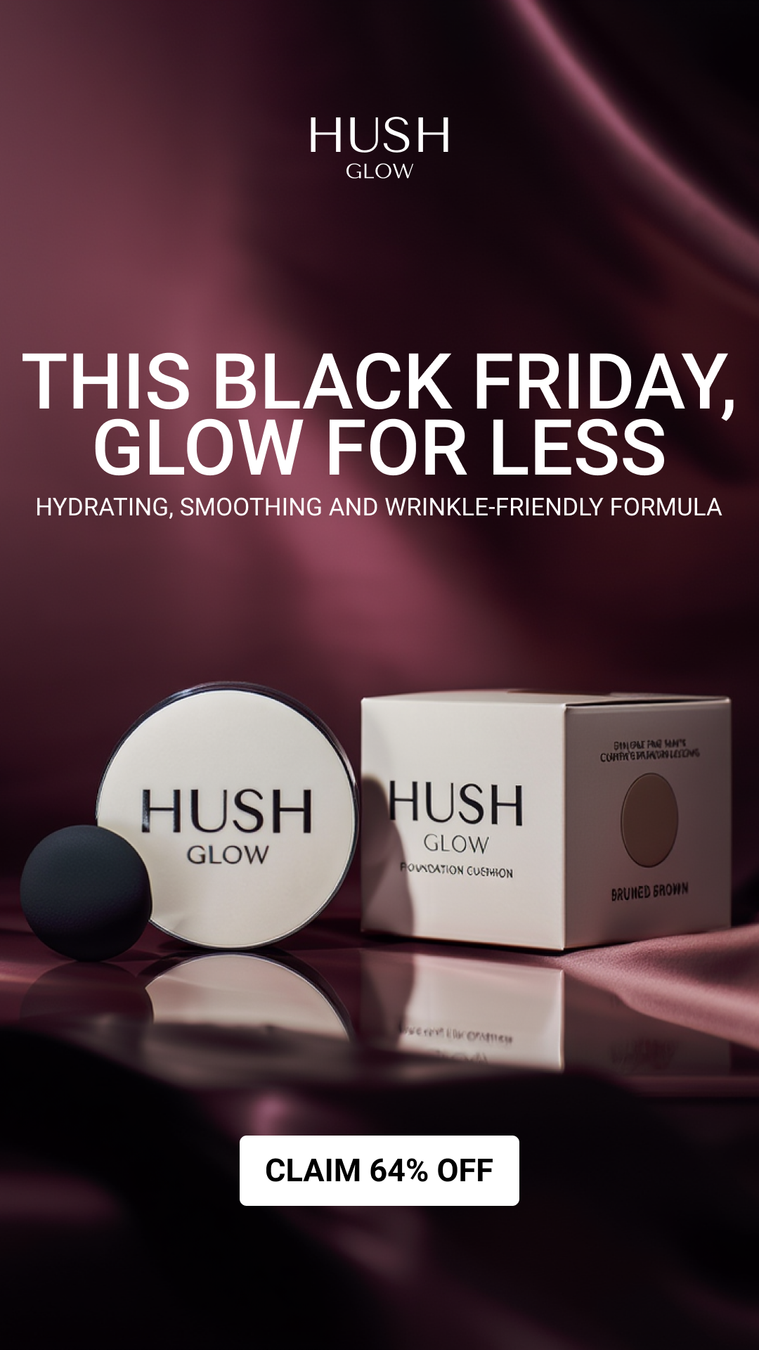 Try Hush Facebook ad