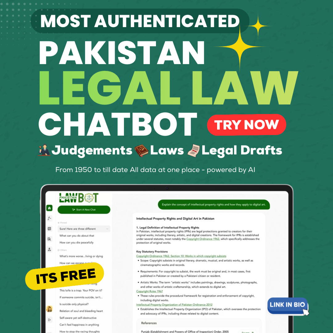 Pakistan Law Bot  Facebook ad