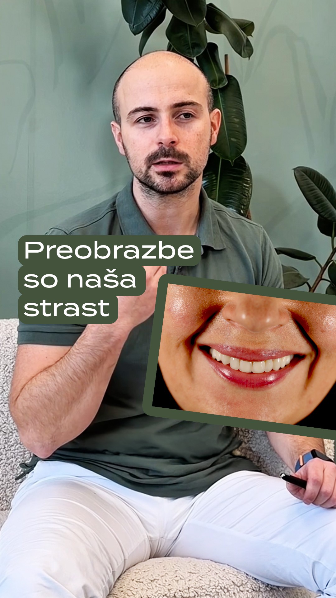 Lotus dentalni center Facebook ad: Vsak nasmeh se začne z vizijo.