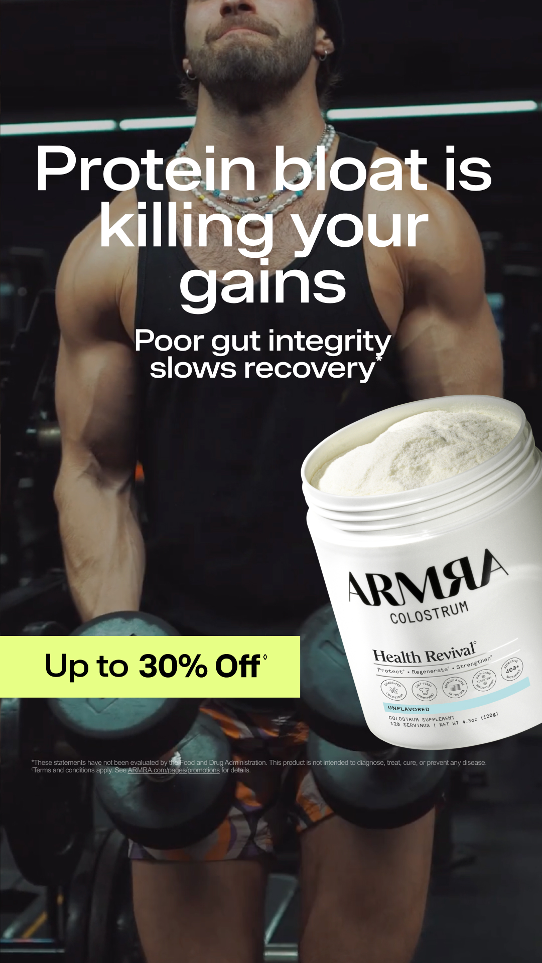 ARMRA Facebook ad
