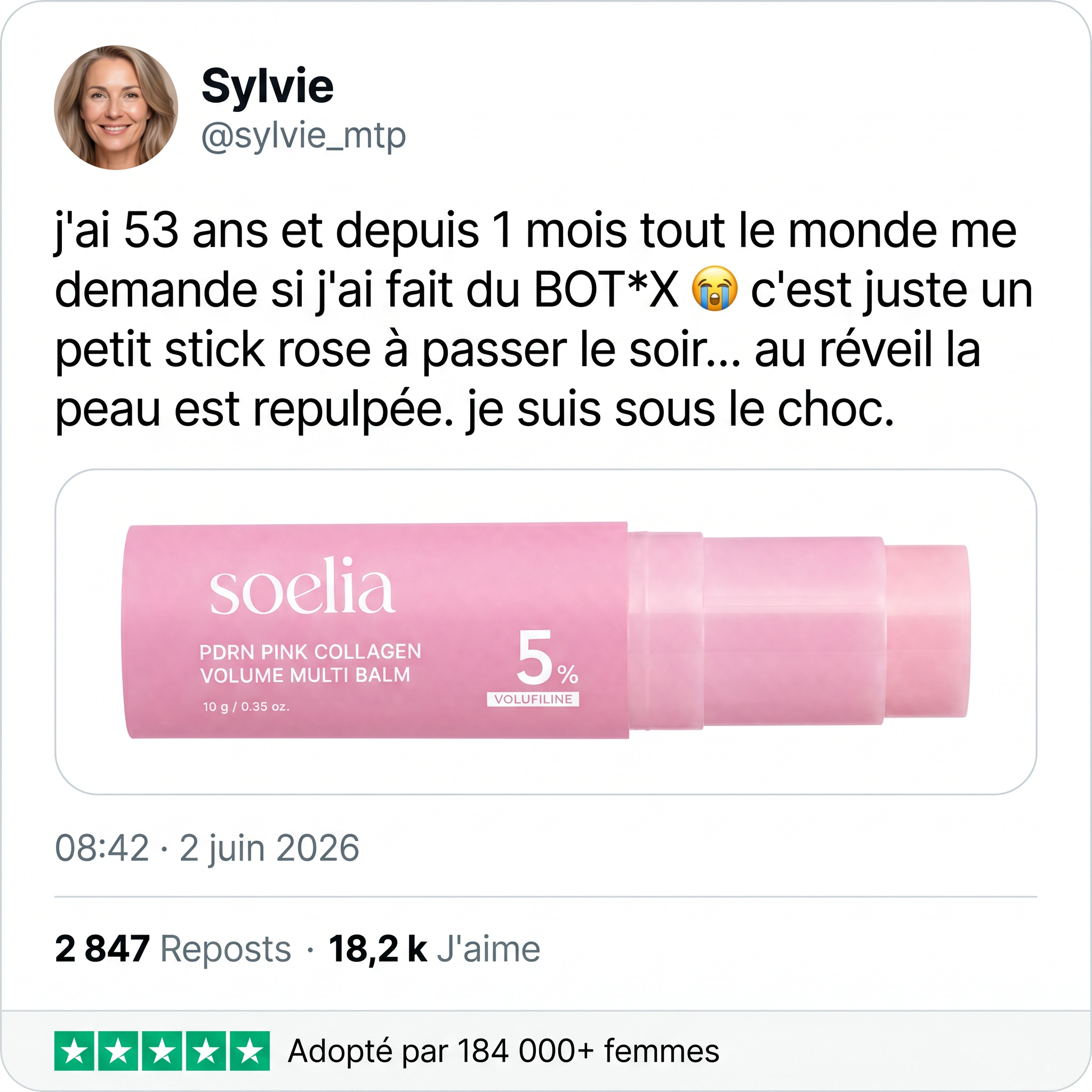 Soelia Facebook ad