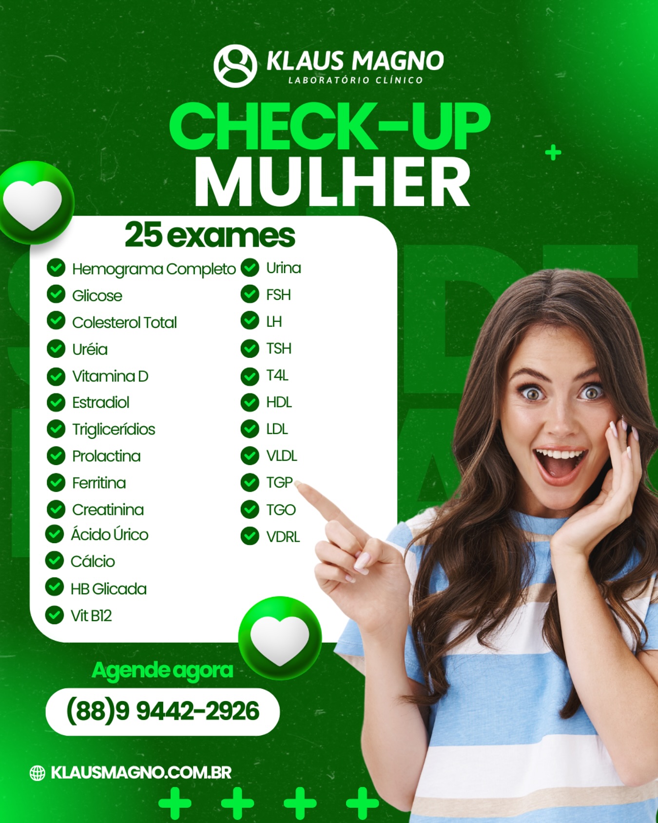 Laboratório Klaus Magno Facebook ad: Oferta especial para você, mulher!