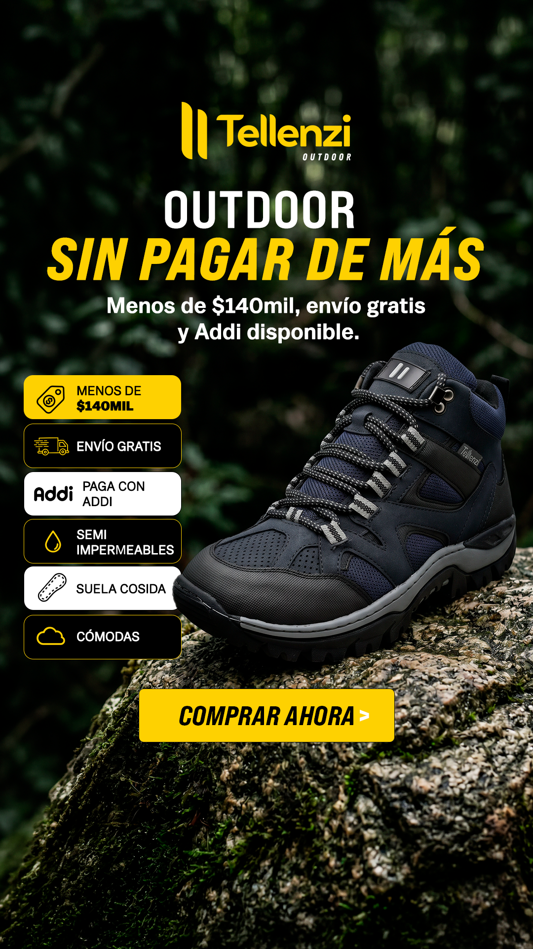 Tellenzi.com Facebook ad: Tellenzi Outdoor sin pagar de más