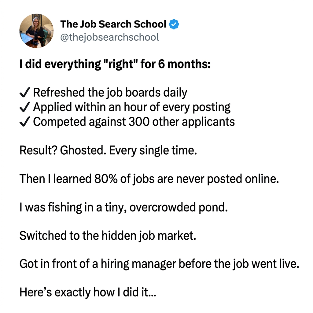 The Job Search School Facebook ad