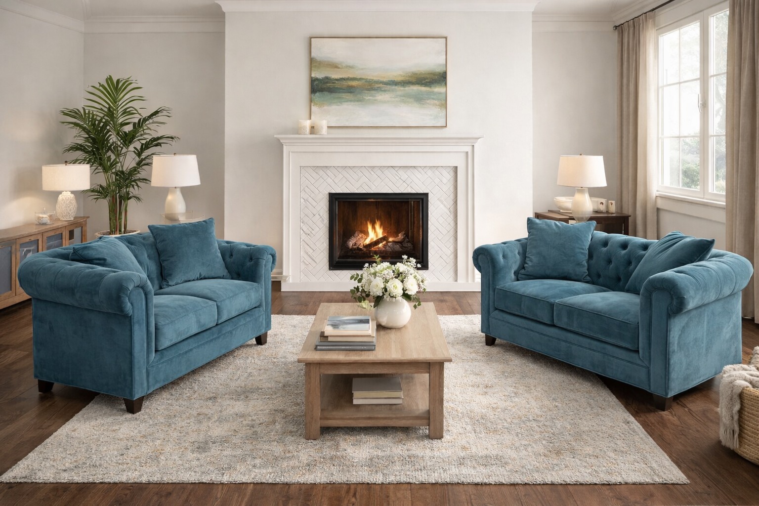 Xhuljano Lico Facebook ad: Saybridge 68 Fabric Loveseat (Set of 2)