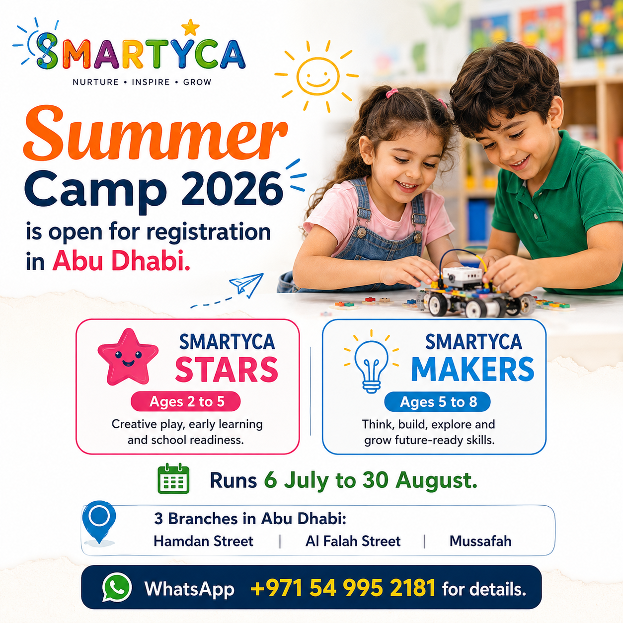 Smartyca - A Journey to Excellence Facebook ad: Smartyca Summer Camp 2026, Join Now