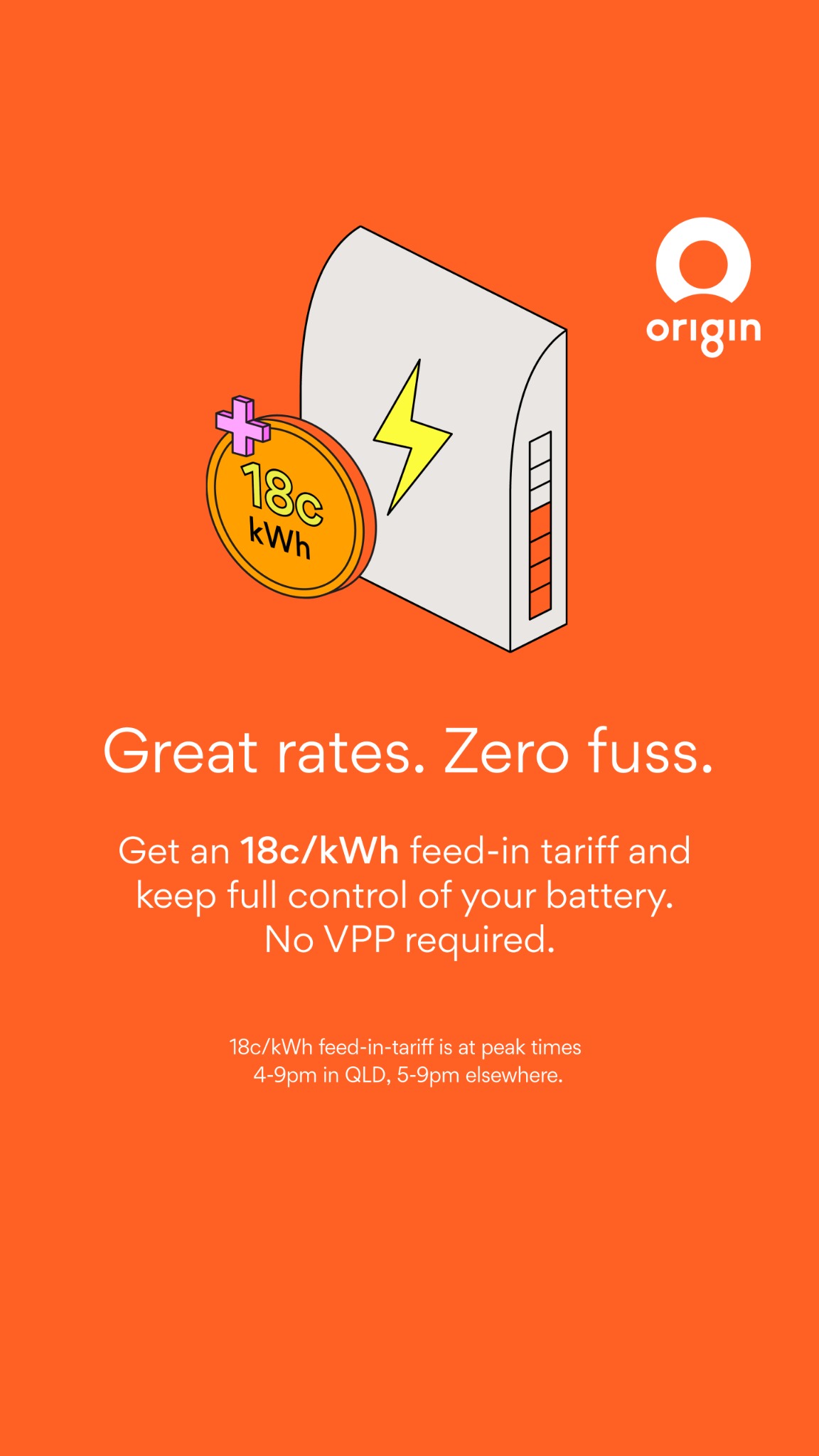 Origin Energy Facebook ad