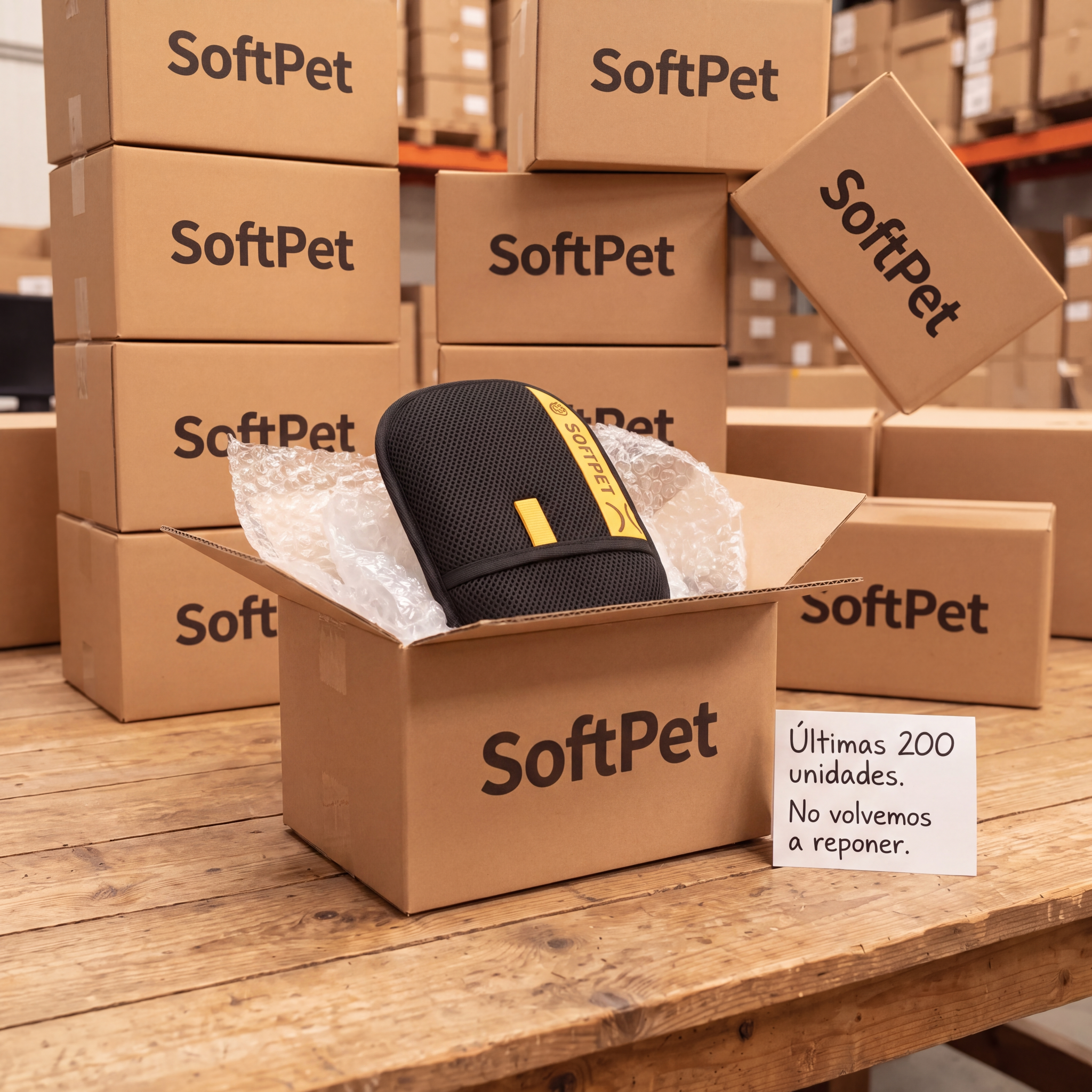 Softpet Facebook ad: Gánale la batalla al pelo de tu mascota.