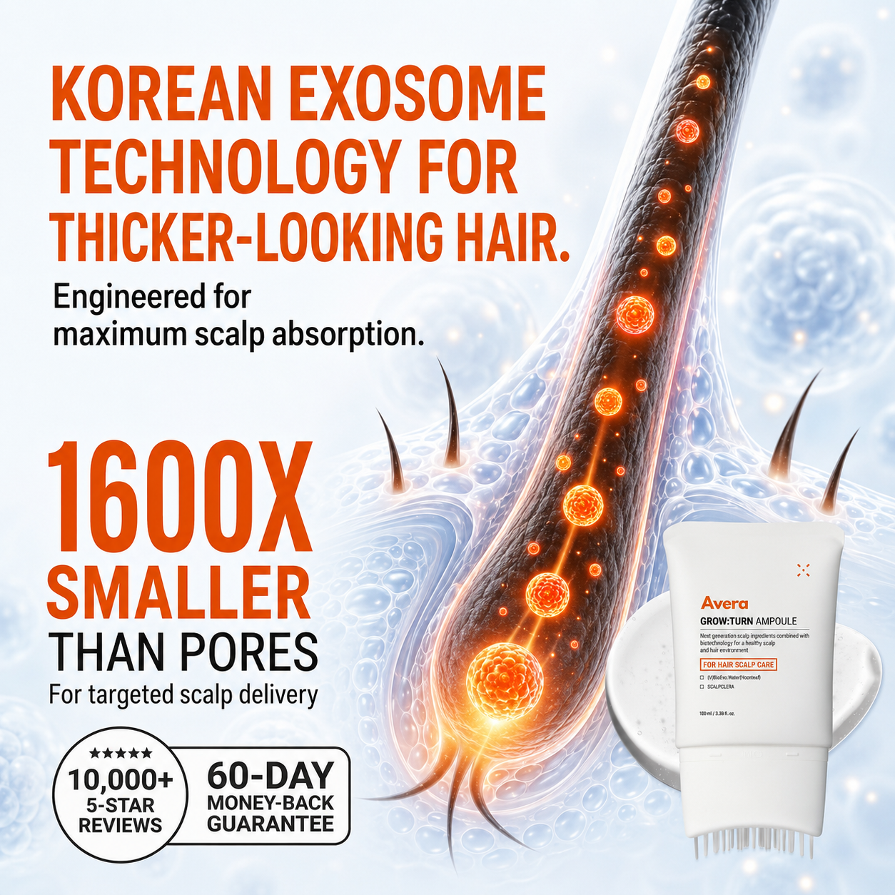 Avera Facebook ad: Korea's #1 Hair Growth Serum