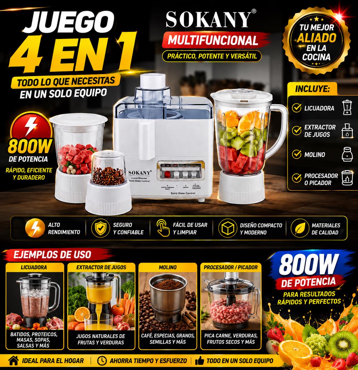 Market Innovador Facebook ad: Juego 4 en 1
