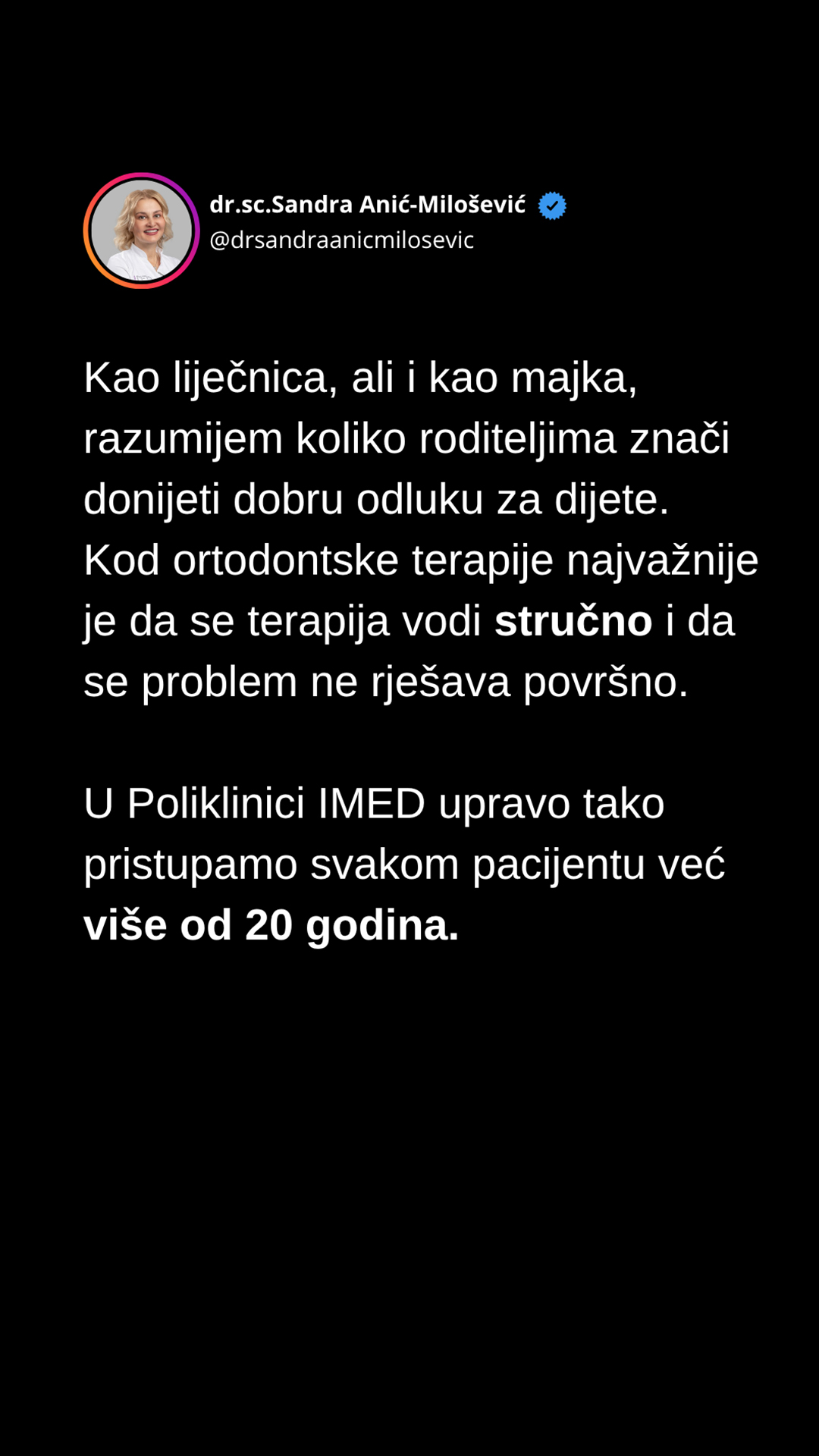 Poliklinika IMED Facebook ad