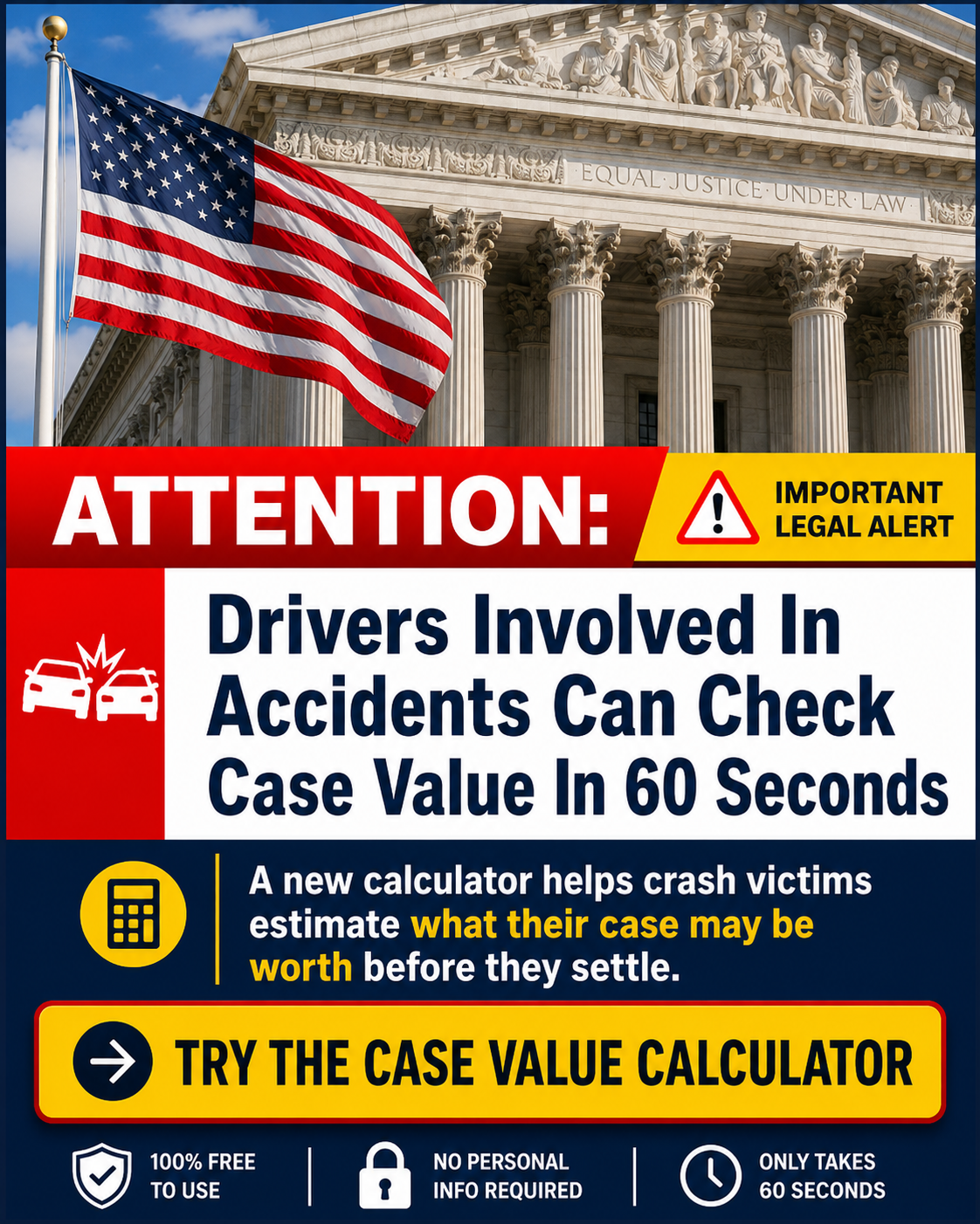 Car Injury Calculator Facebook ad