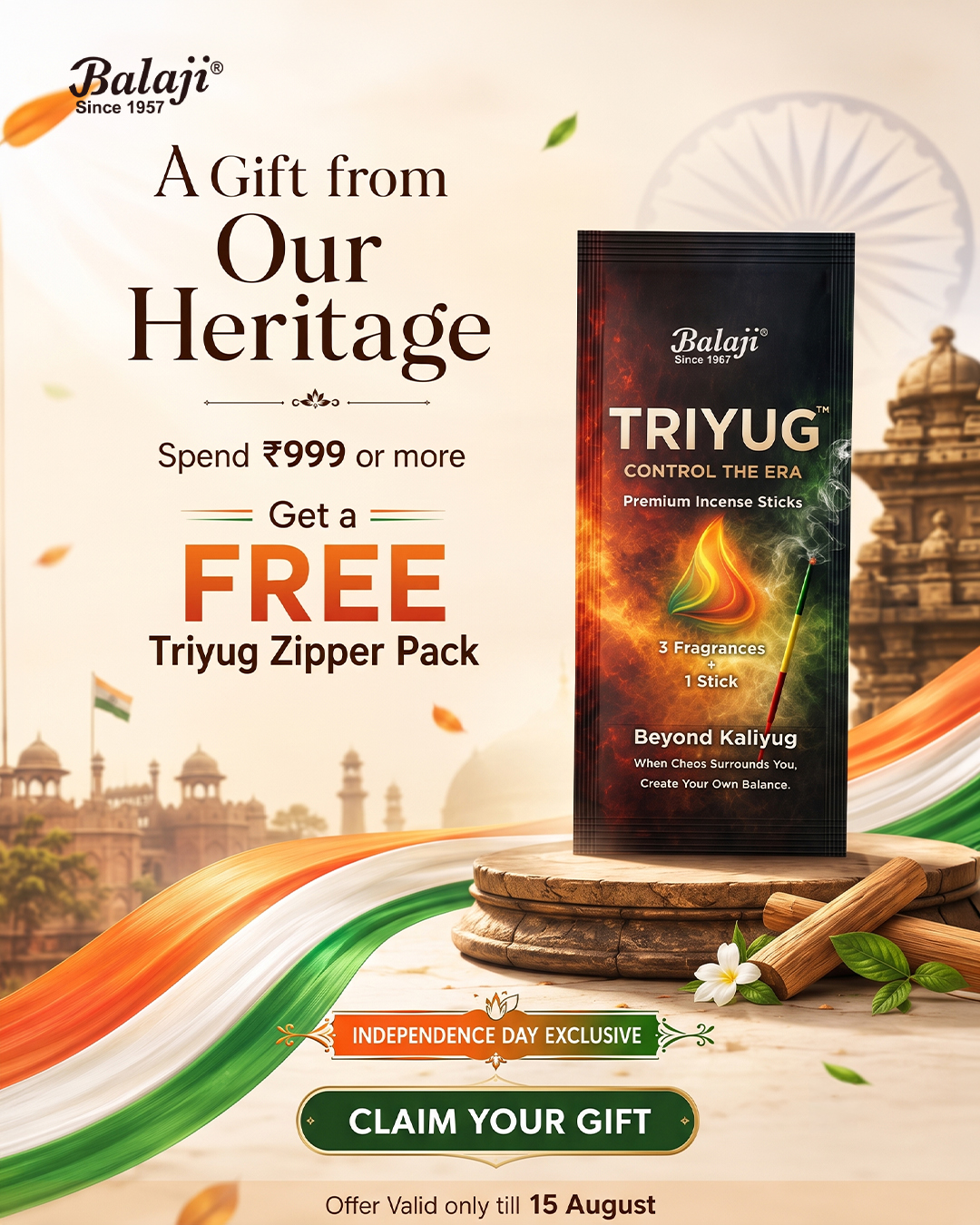 Balaji Agarbatti Company Facebook ad: Buy Premium Agarbatti & Dhoop Sticks Online at Best Price