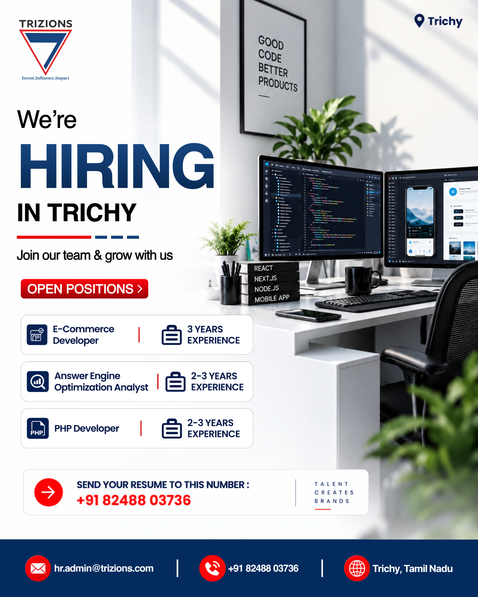 Trizions Management Consultancy Facebook ad: Your Expertise Starts Here