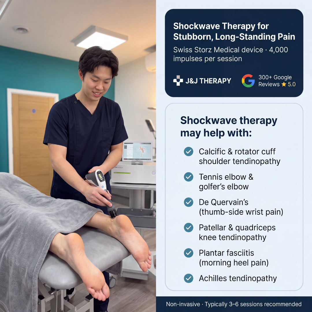 J&J Therapy Facebook ad: Tendon pain that keeps coming back, no matter…