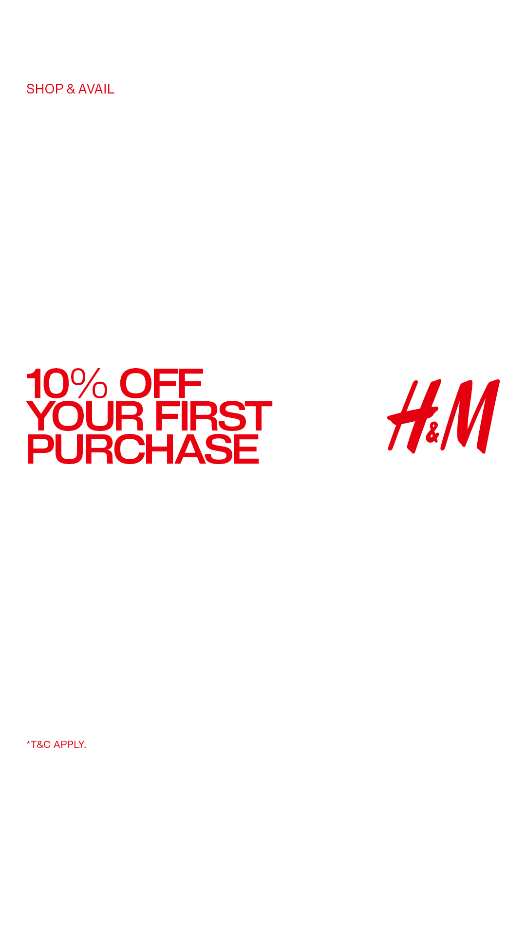 H&M Facebook ad