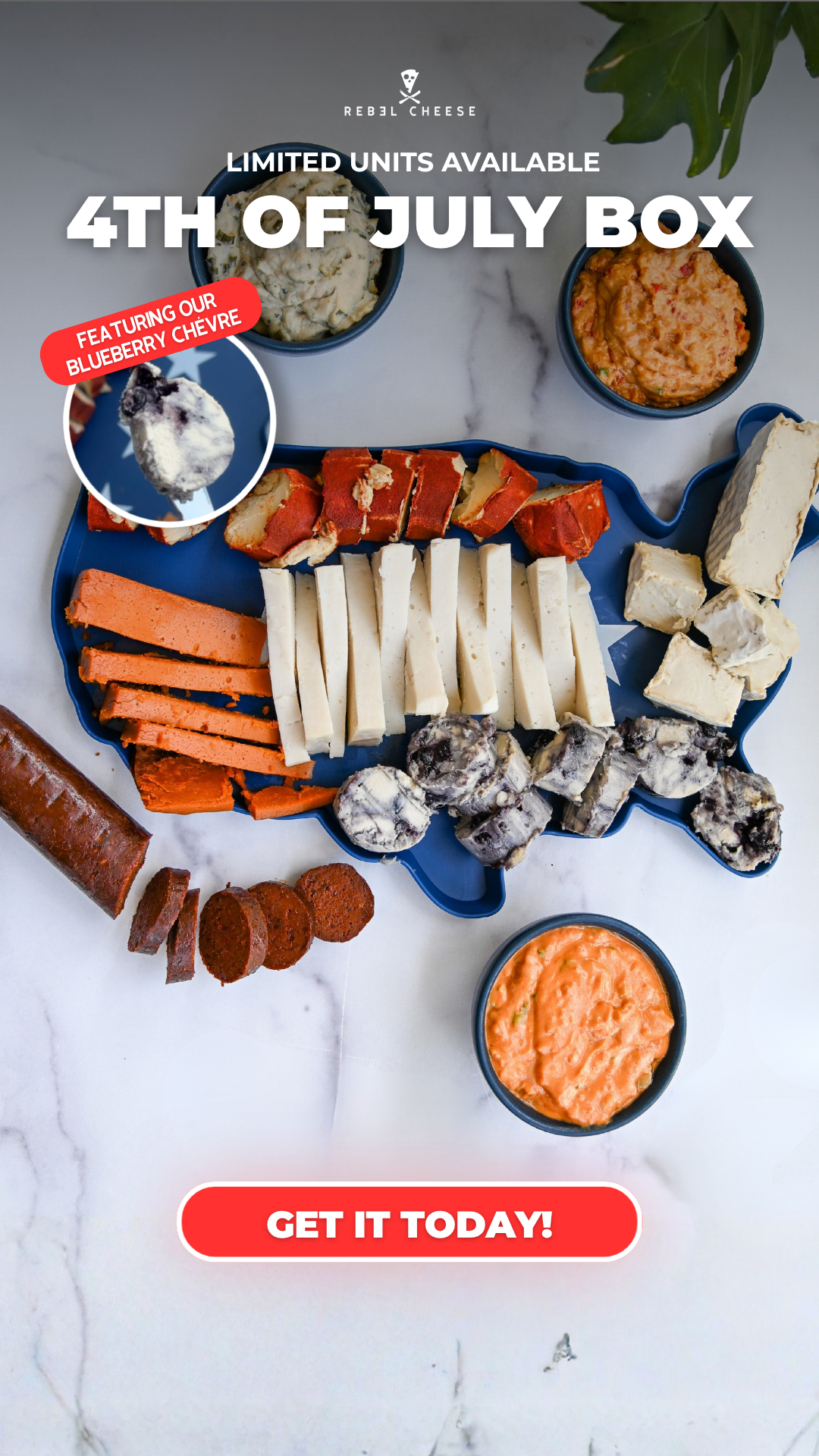 Rebel Cheese Facebook ad