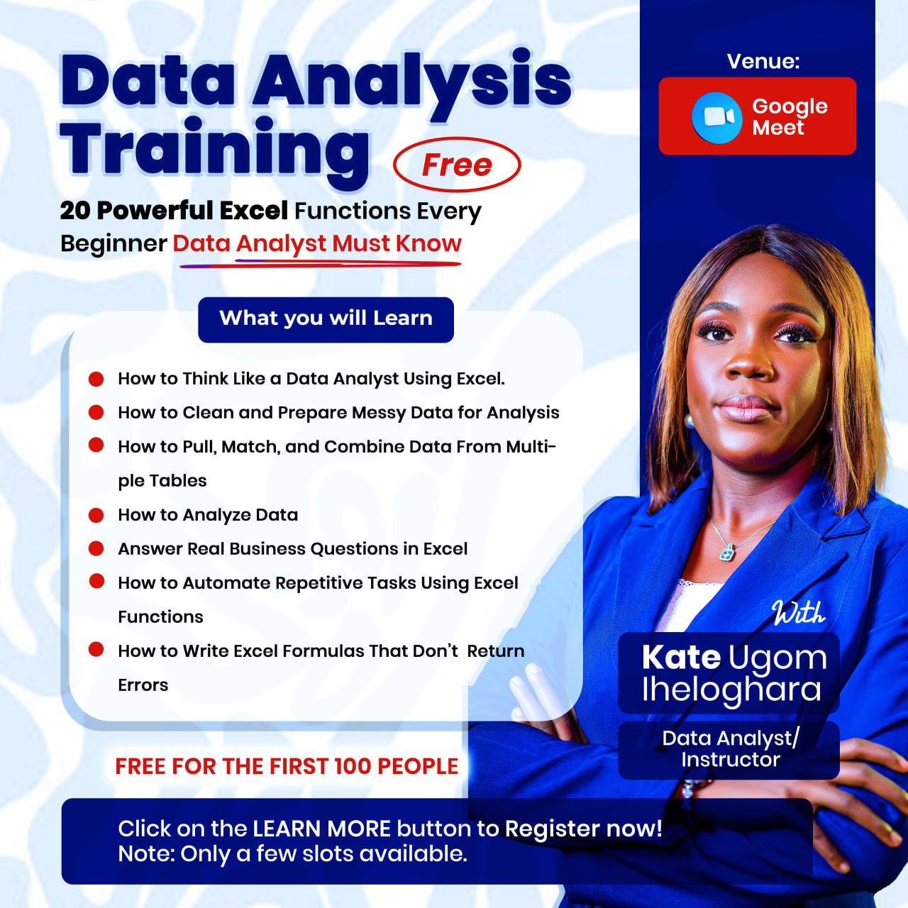 Kate Ugom Iheloghara Page Facebook ad