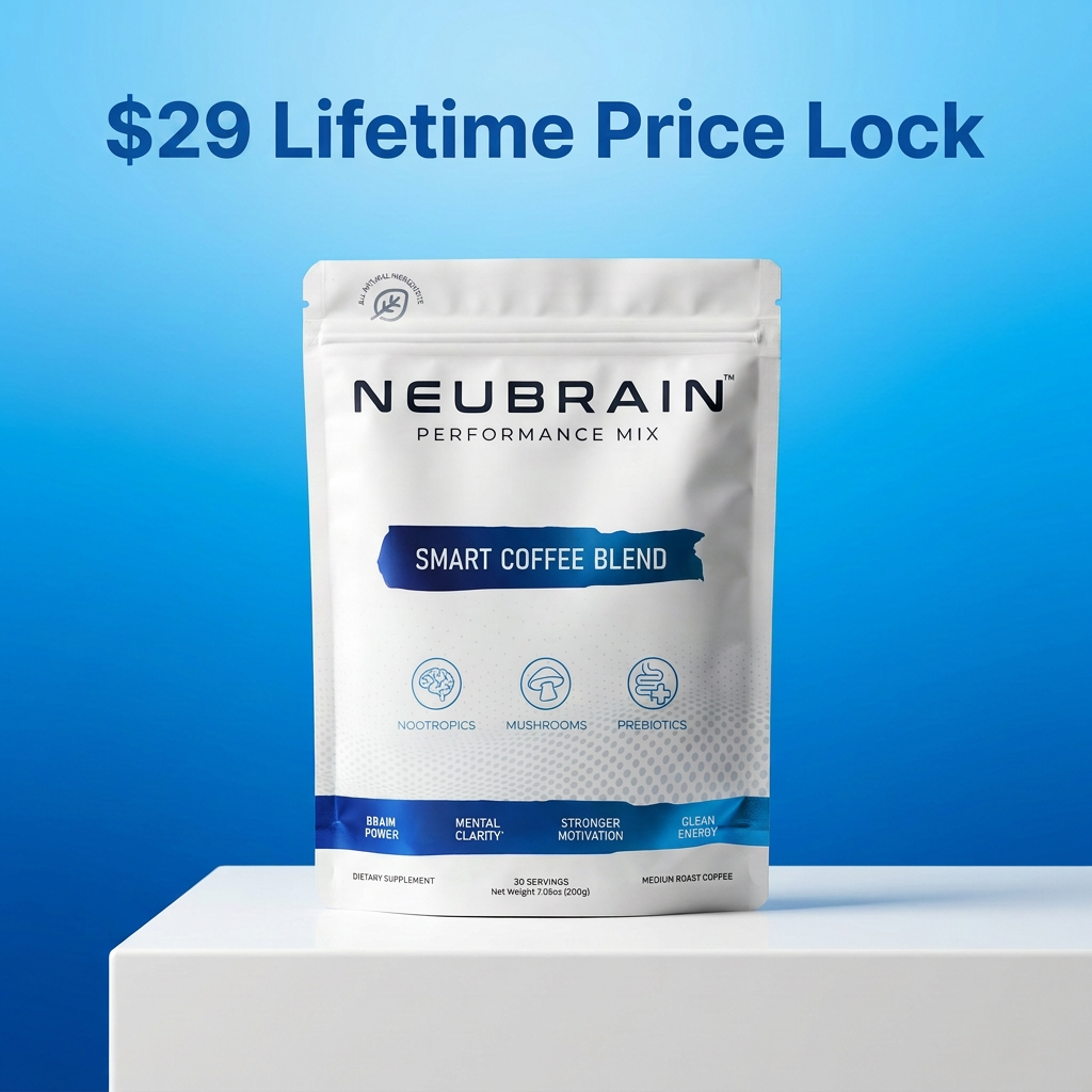 Mushroom Coffee Lovers Facebook ad: Lock In $29 Coffee For Life