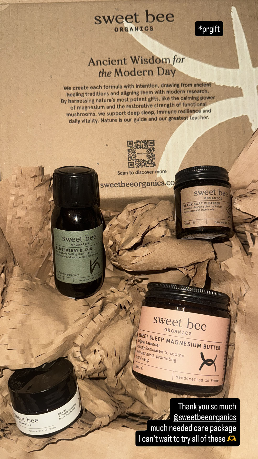 Sweet Bee Organics Facebook ad
