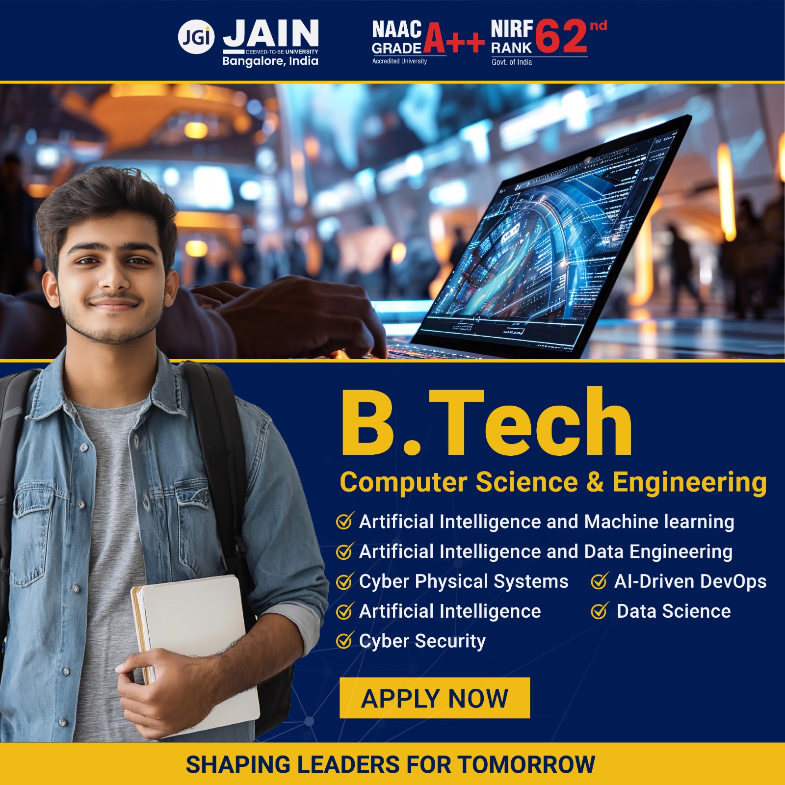 Jain University International Relations Facebook ad: Secure Your Spot in India Today