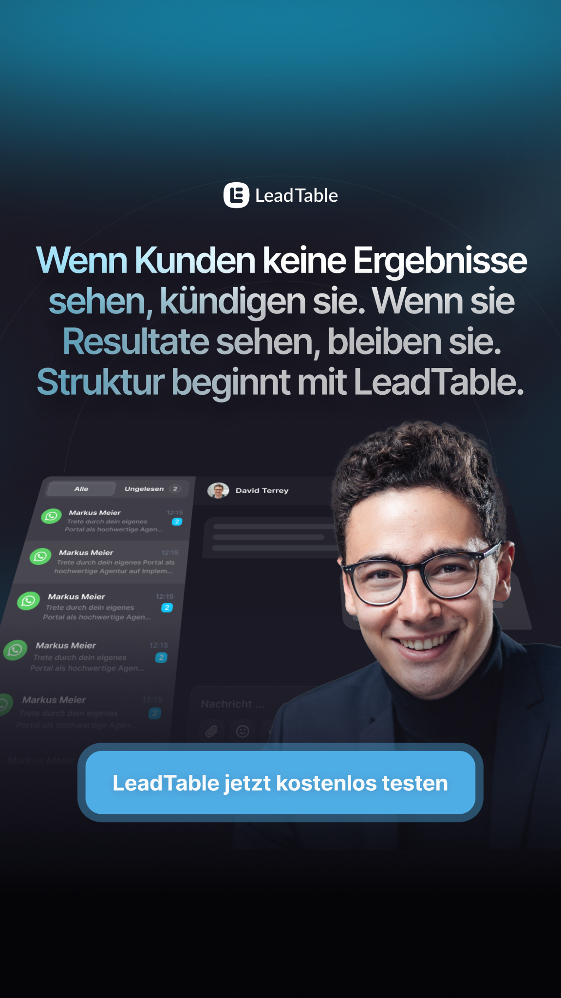 LeadTable - Agentursoftware Facebook ad