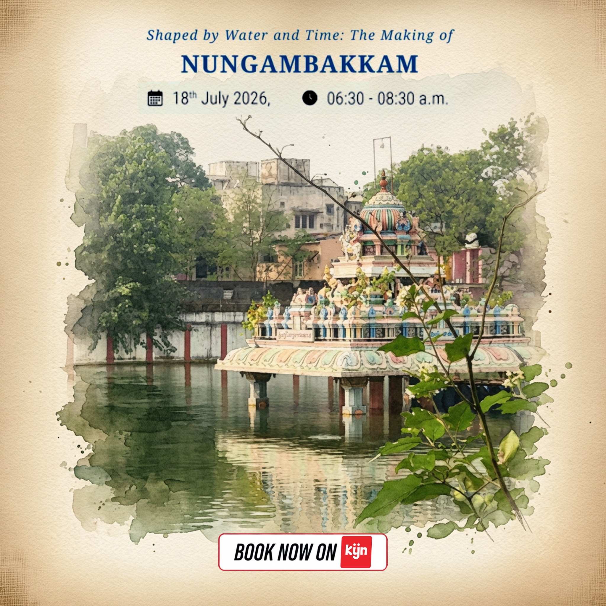 Kyn App Facebook ad: Step into the stories hidden in Chennai's streets.