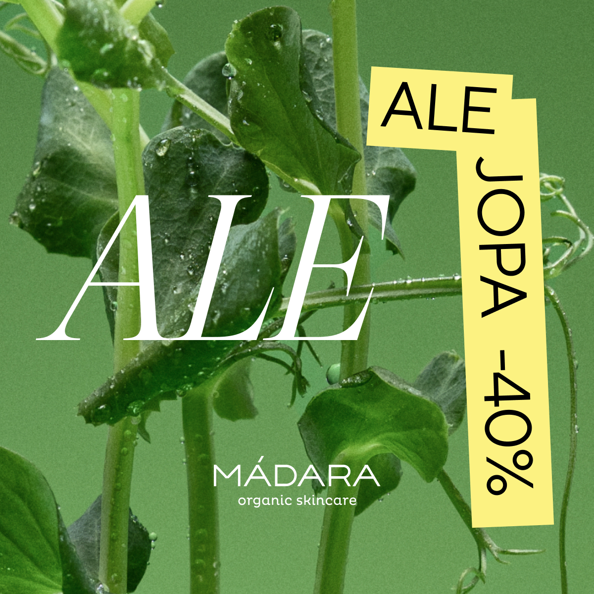 Mádara Organic Skincare Facebook ad