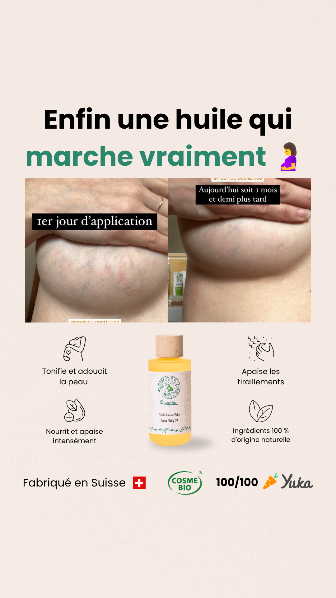 Pioupiou Facebook ad: L'avant-après qu'une maman nous a envoyé