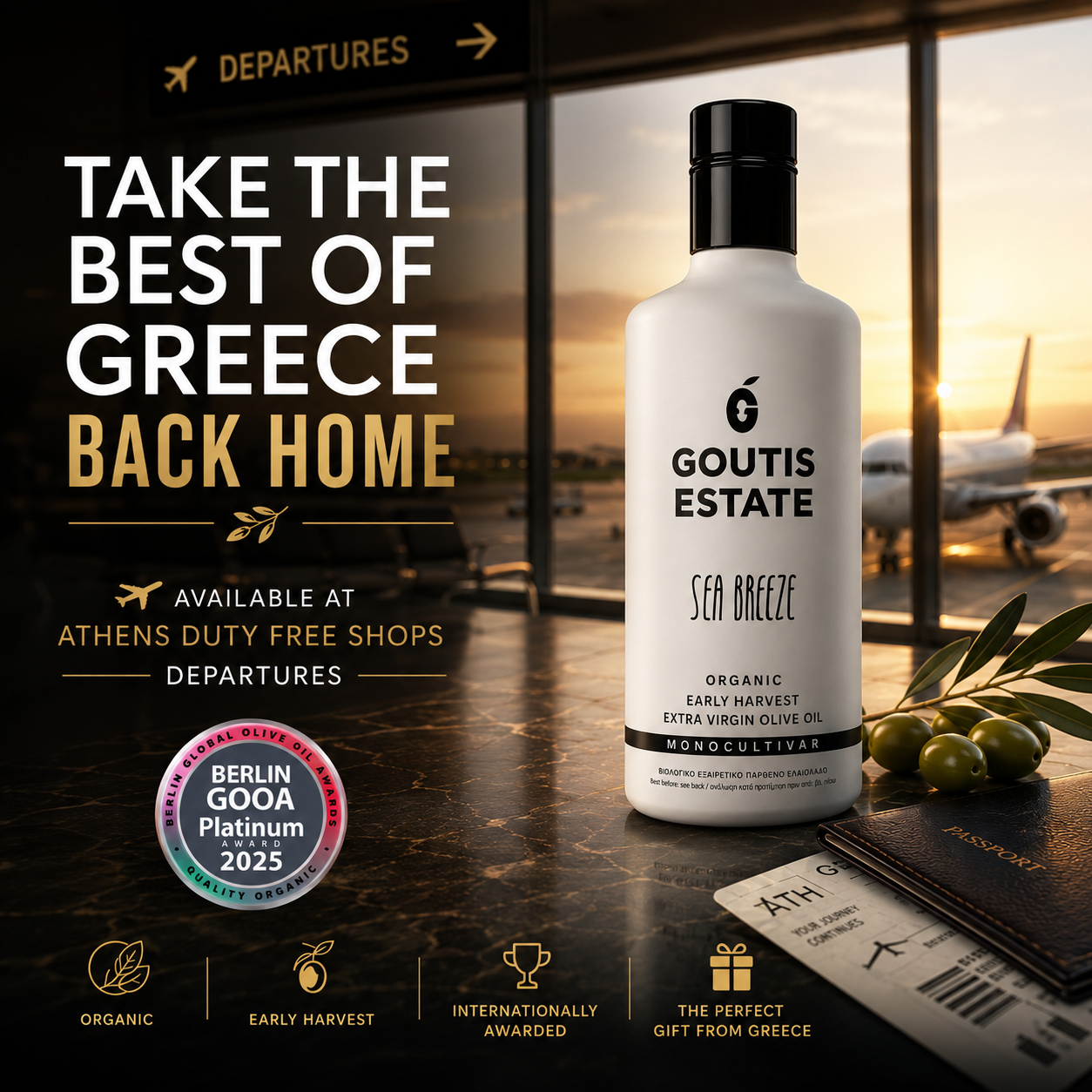 Goutis Estate Olive Oil Facebook ad