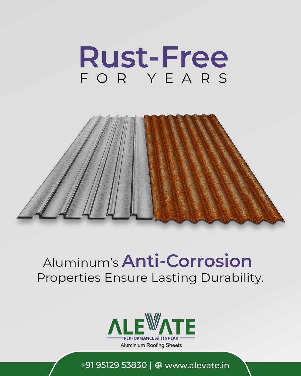 Alevate Roofing & PEB Facebook ad: Rust Proof Roof