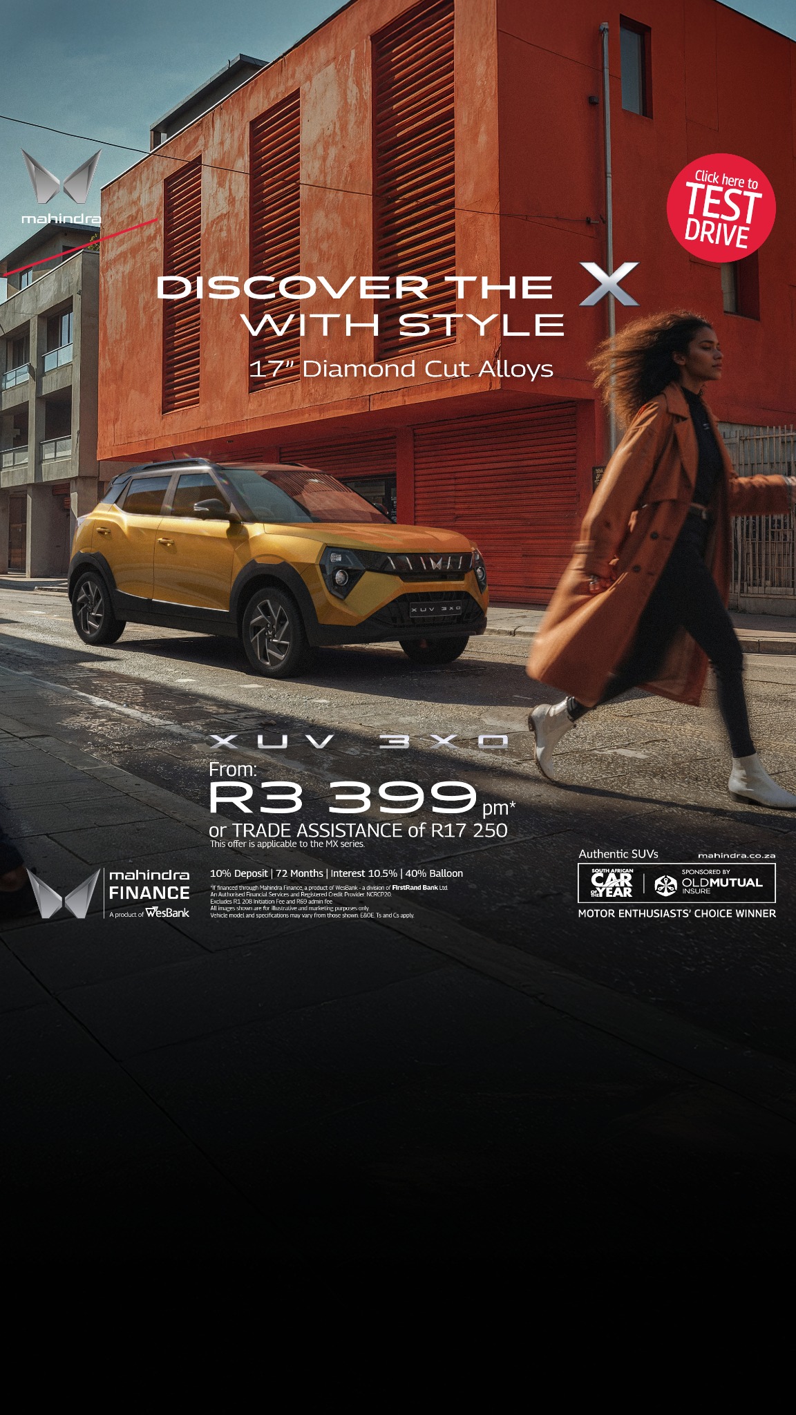 Mahindra South Africa Facebook ad from Mar 1, 2026