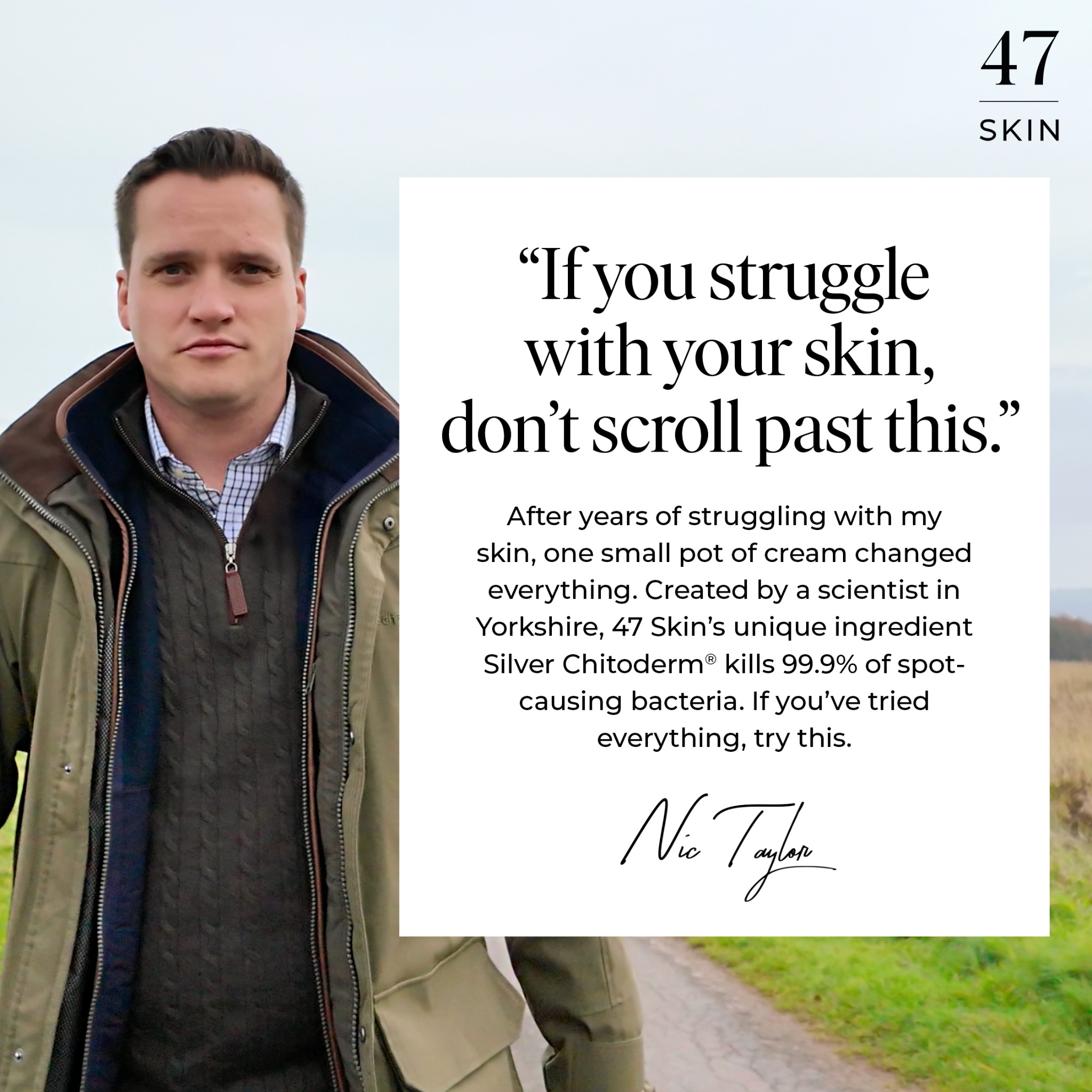 47Skin Facebook ad