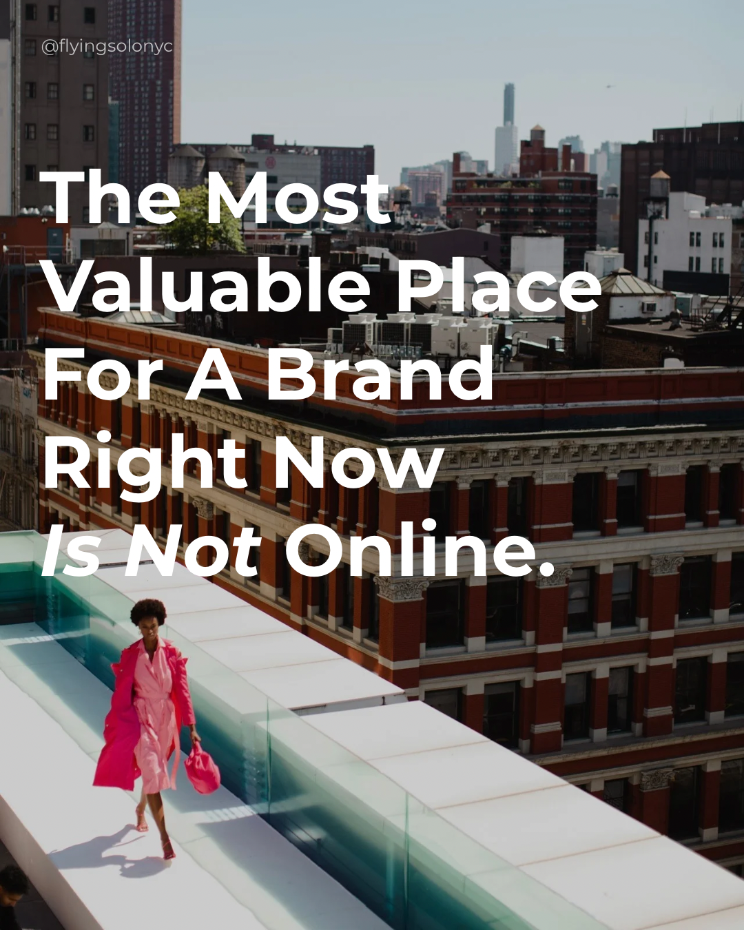 Flying Solo NYC Facebook ad: Get your own retail space in SoHo NYC