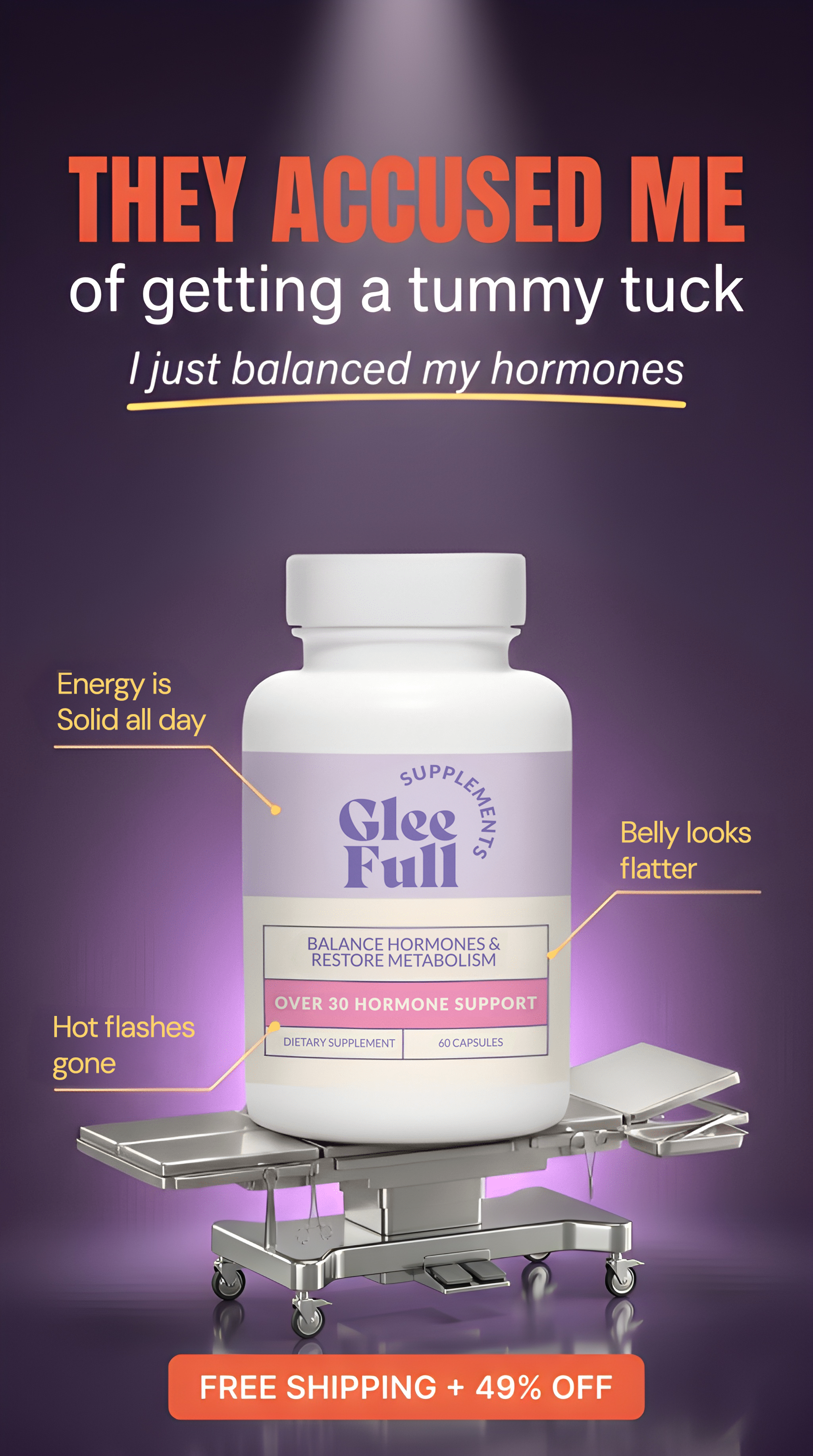 GleeFull Facebook ad