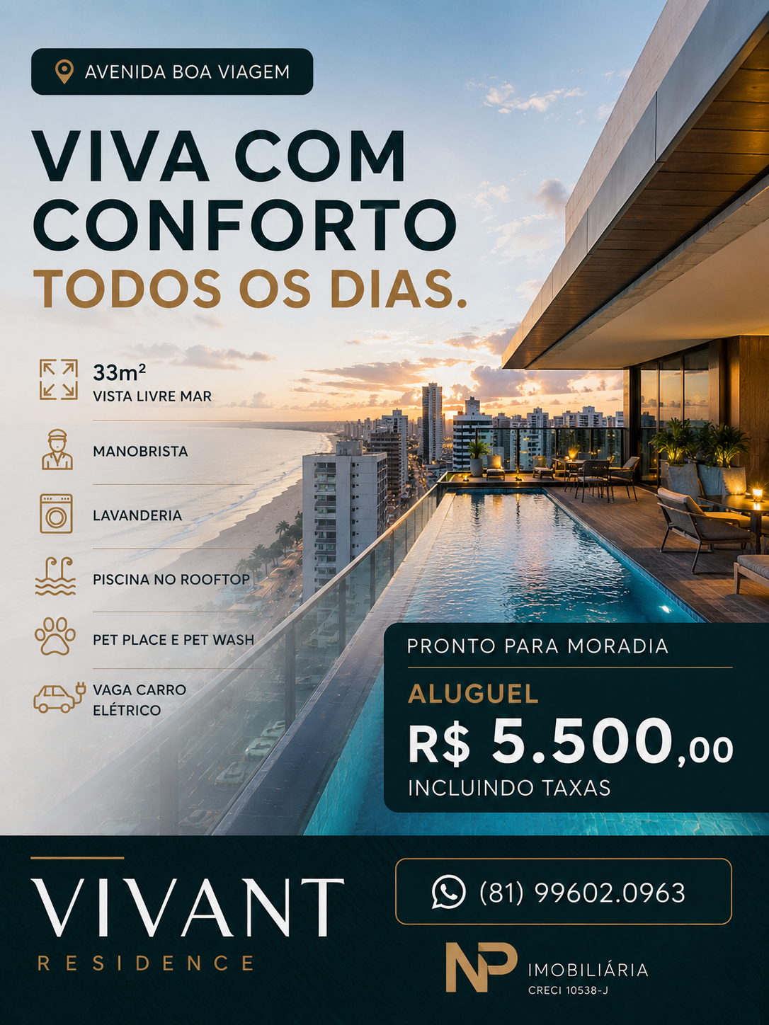 Imobiliária Nailton Paulo Facebook ad: Apartamento mobiliado na Av. Boa Viagem, pronto pra morar…